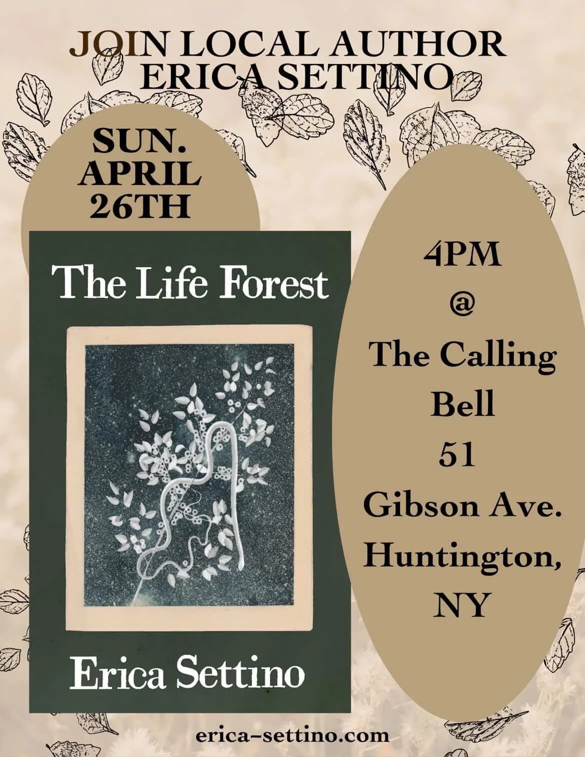 The Life Forest book signing 