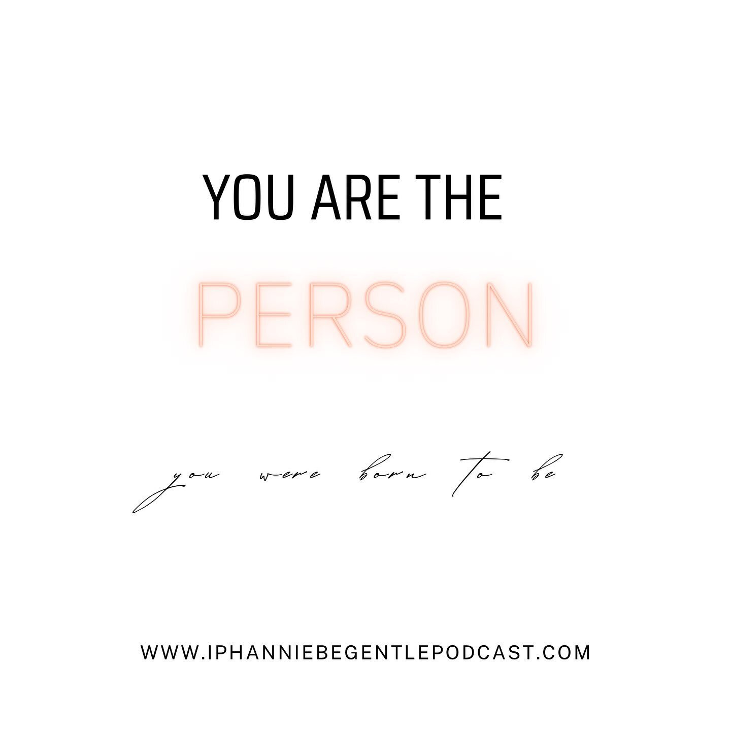 🤎You Are The Person You Were Meant To Be🤎

Regardless of your struggle, regardless of your shortcoming, you are the person you were meant to be.

✨@IphannieBeGentlePodcast x @GentleSkinIBG x @GentleBeautyIBG✨

#IphannieBeGentlePodcast #BlackOwnedPo