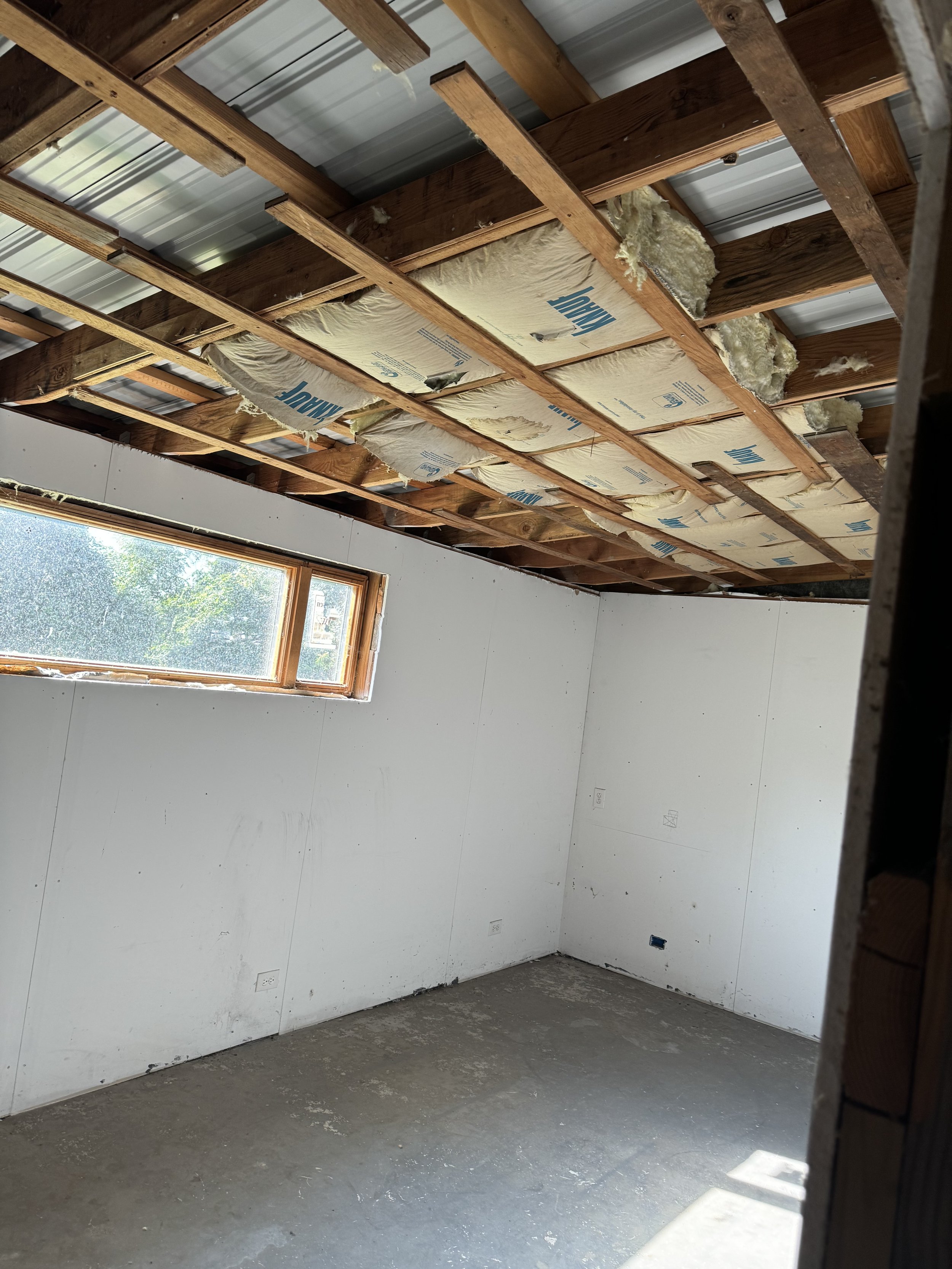 The kitchen area previously