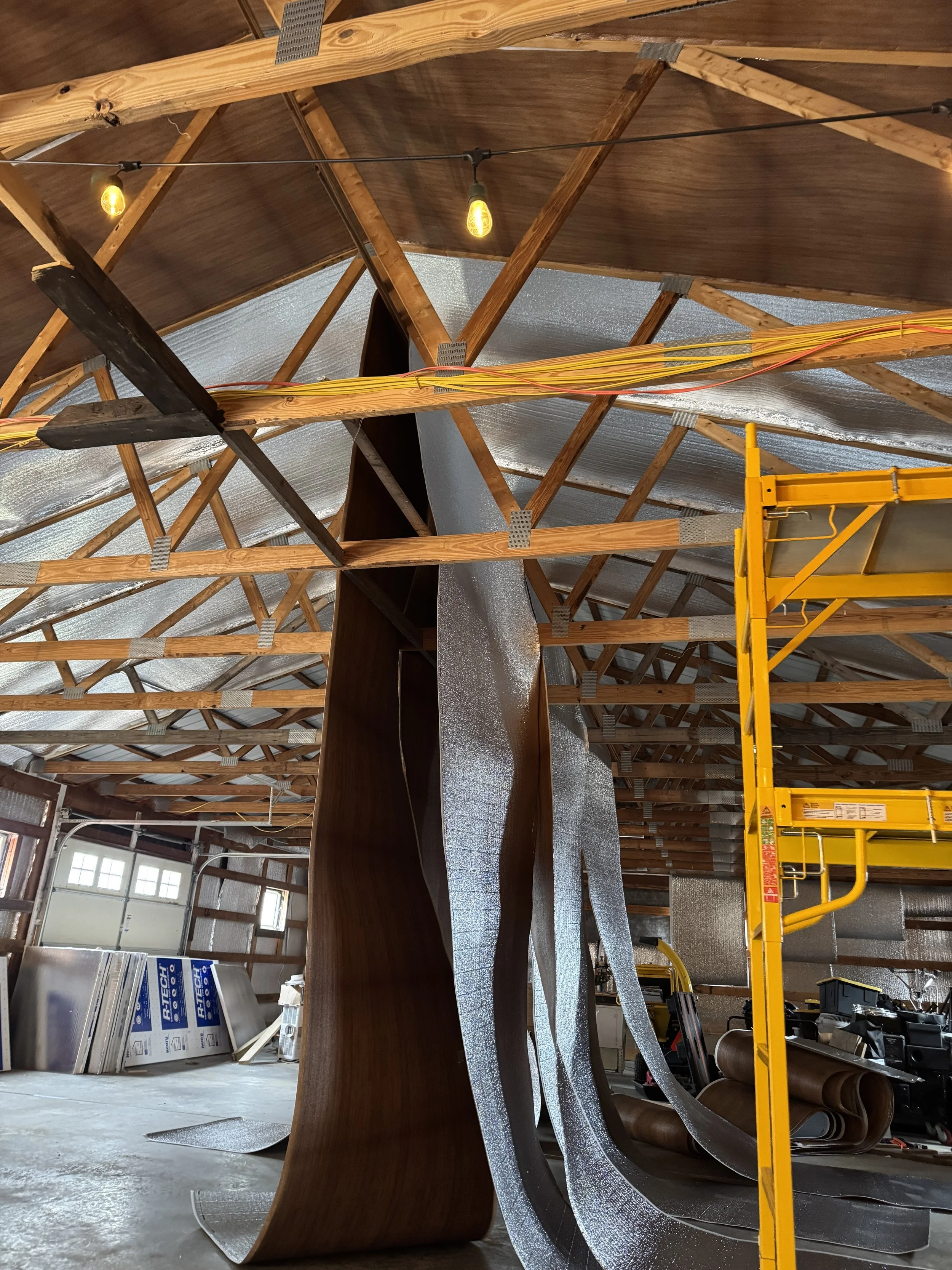 And some reflective insulation sheets