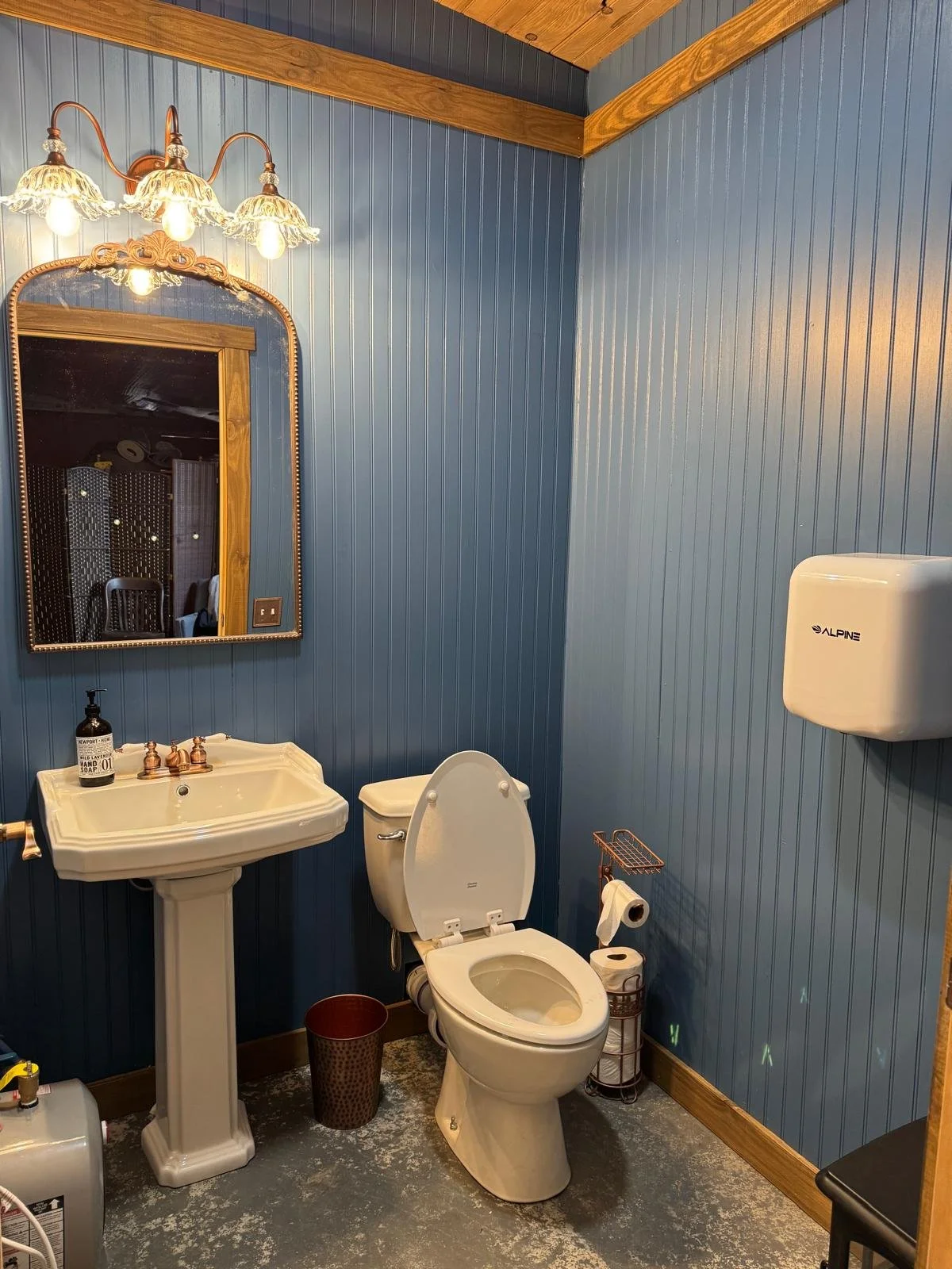 One of two bathrooms.  