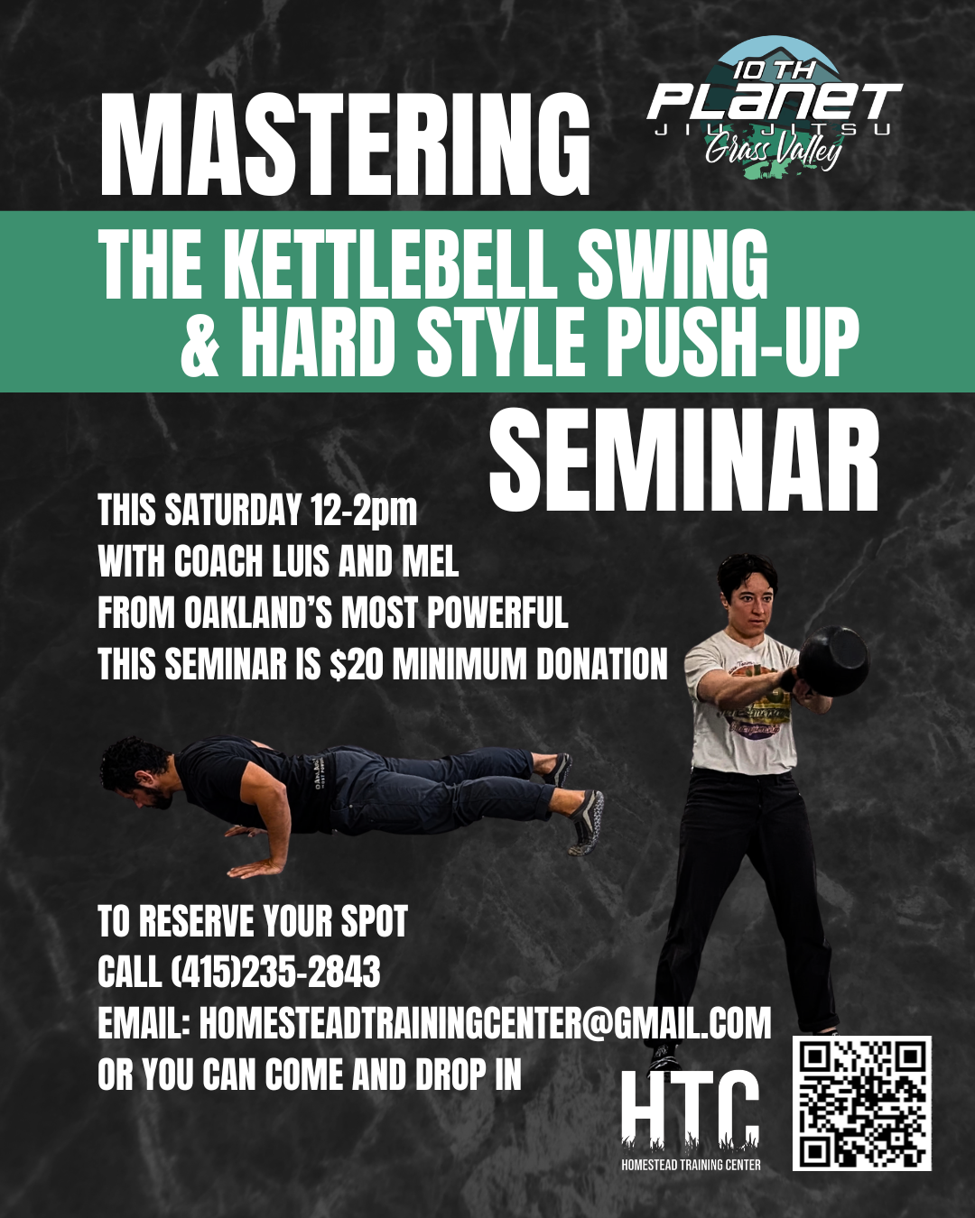 Mastering The Kettlebell Swing &amp; Hard Style Push-Up Seminar
