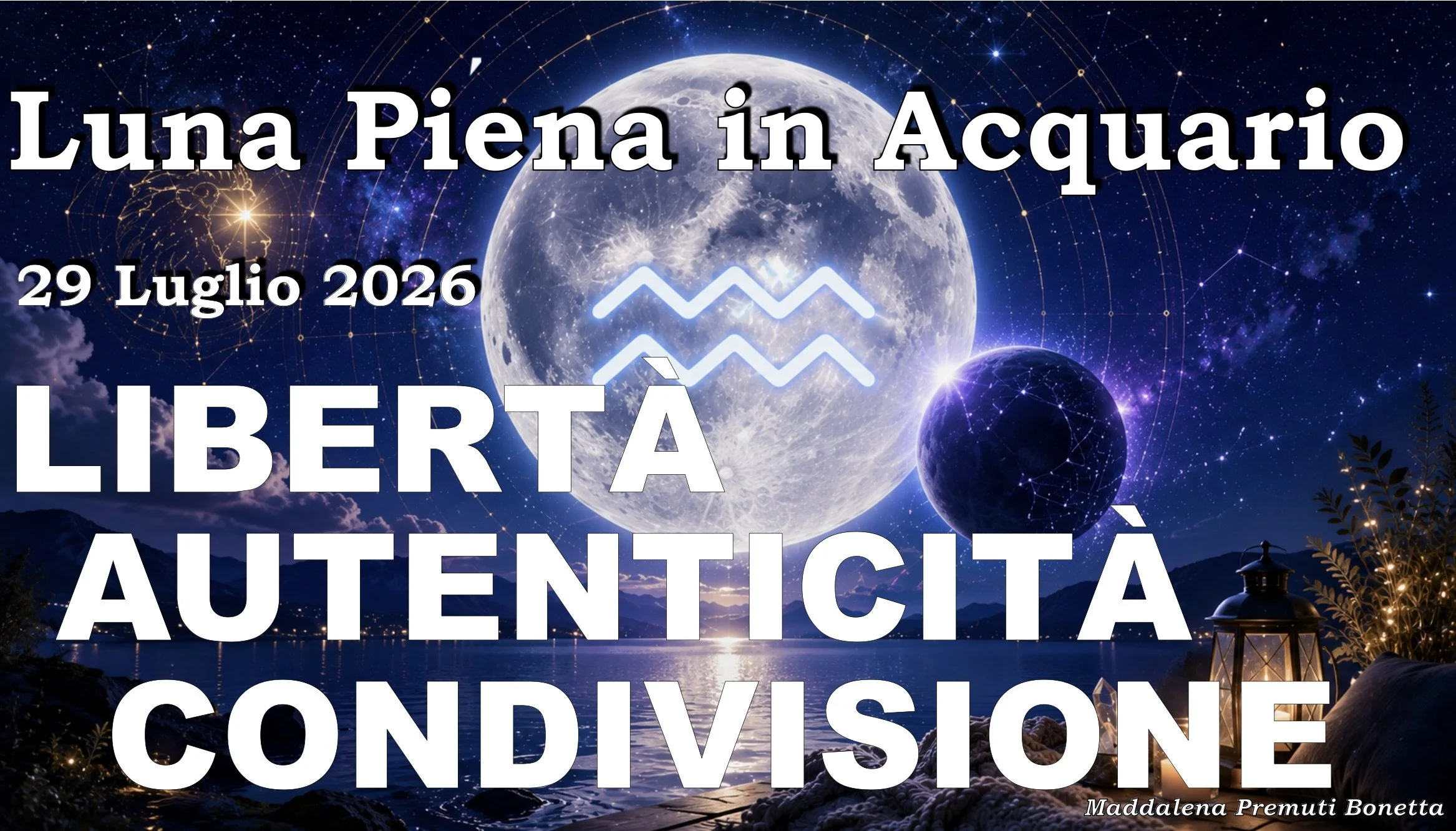Luna Piena in Acquario - Rigenera le tue Frequenze, Fai spazio alla tua Luce - 29 Luglio 2026