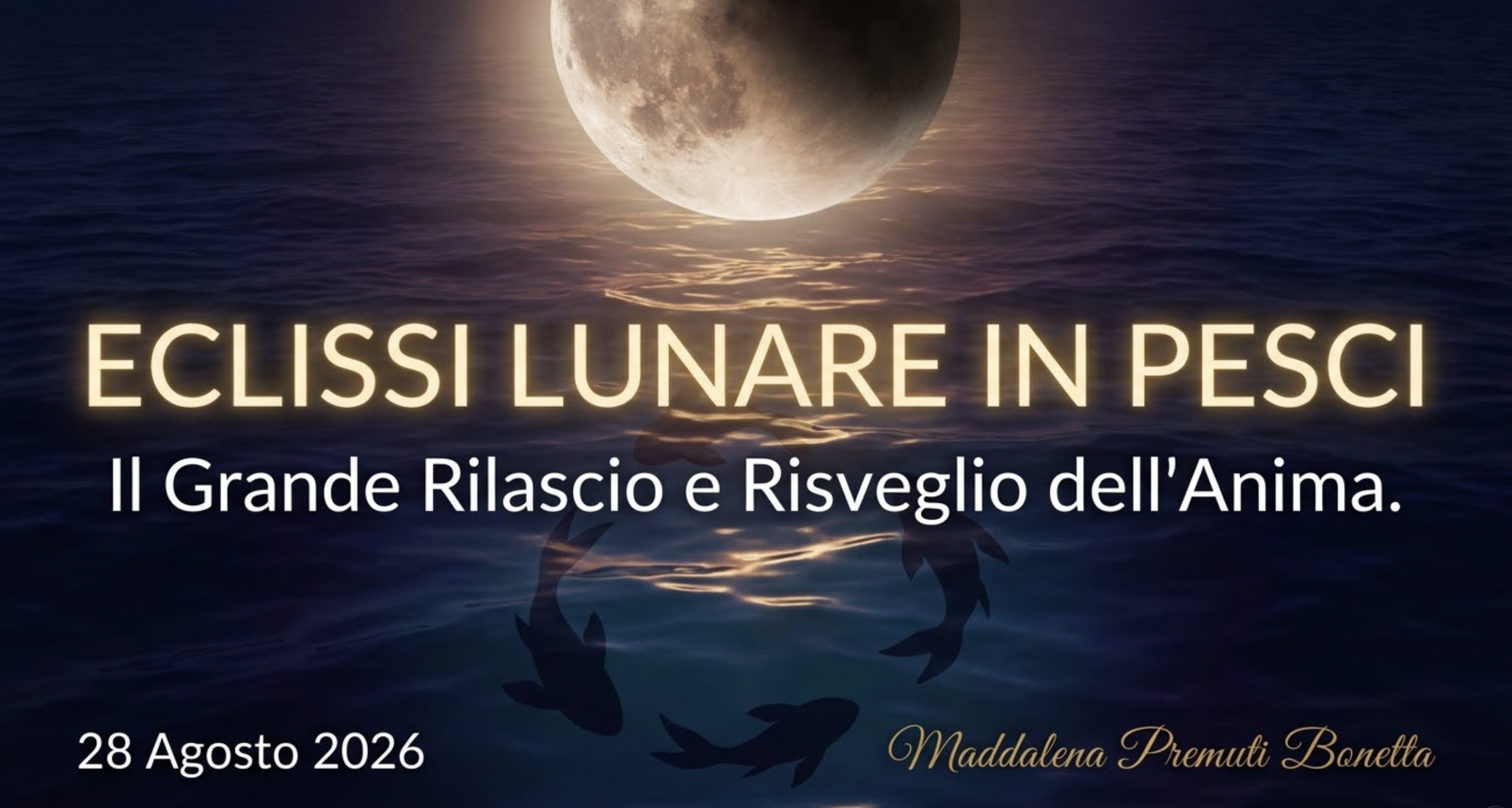 Luna Piena in Pesci + Eclissi Lunare 28 Agosto 2026 Anima Libera