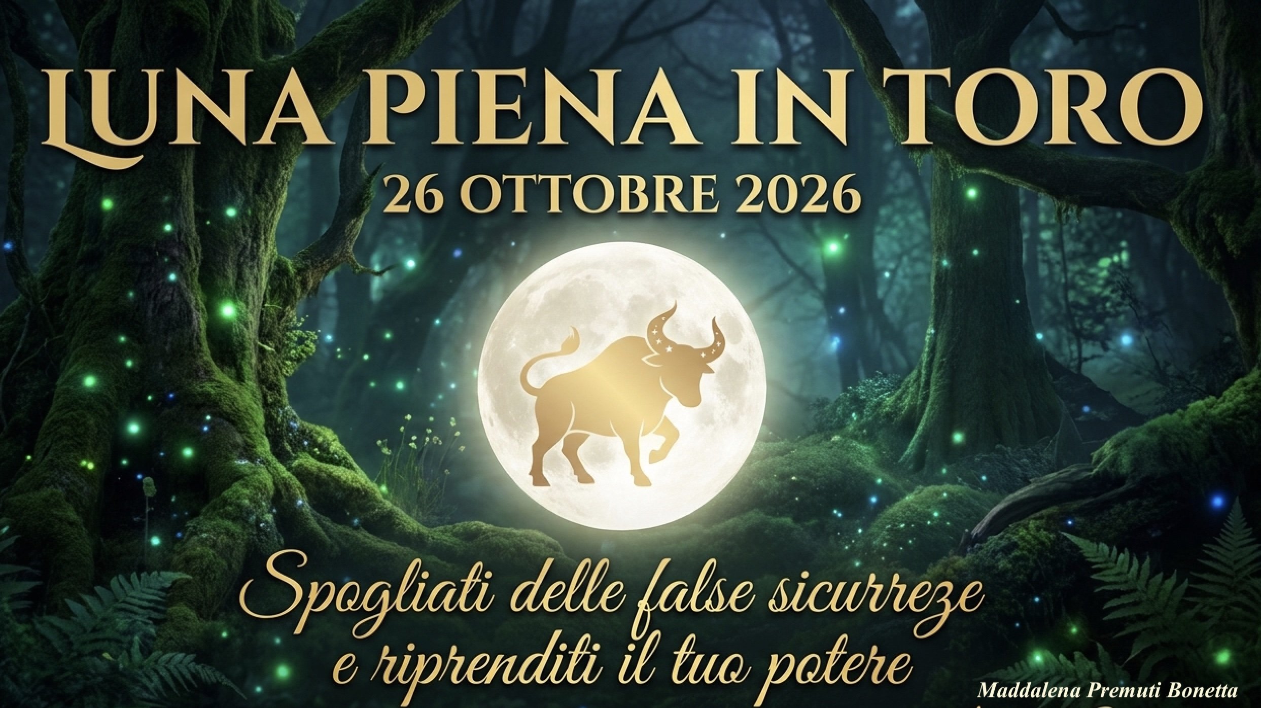 Luna Piena in Toro - 26 Ottobre 2026 - Rilascia false sicurezze e ritrova il tuo potere