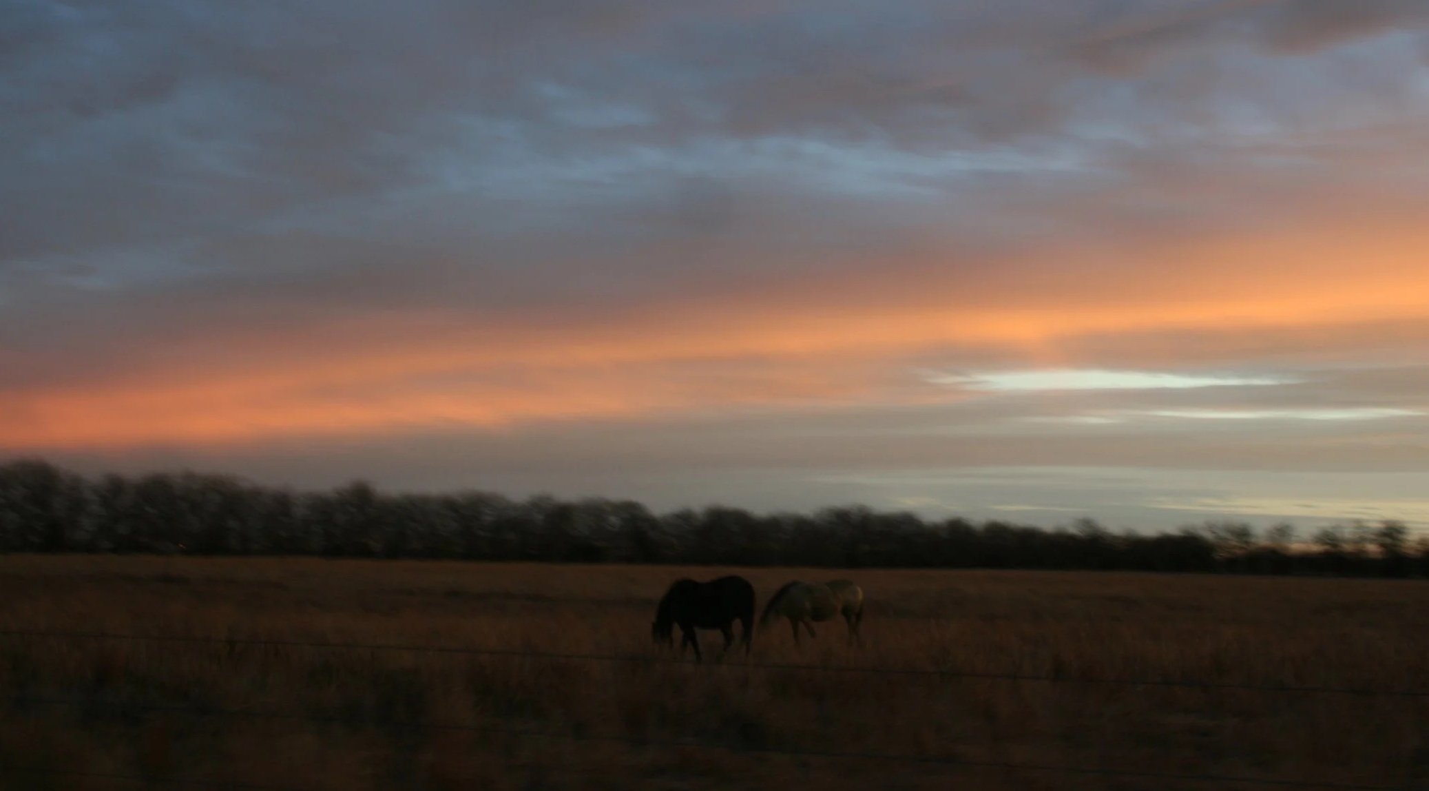 Kansas sunsets are beautiful.
