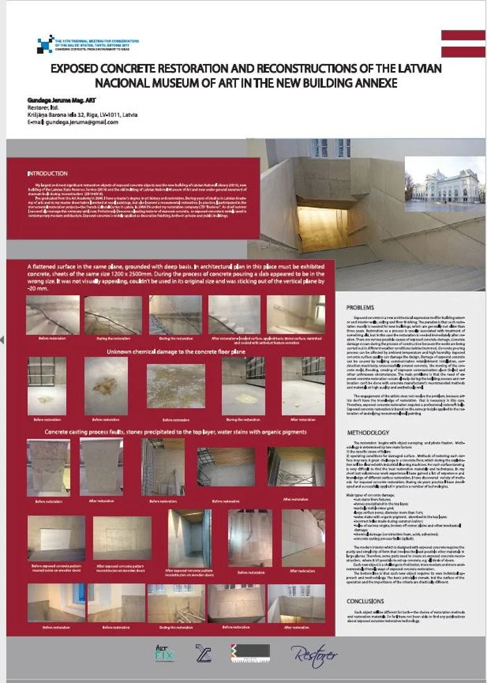 EXPOSED CONCRETE RESTORATION AND RECONSTRUCTION OF THE LATVIAN NACIONAL MUSEUM OF ART IN THE NEW BUILDING ANNEXE