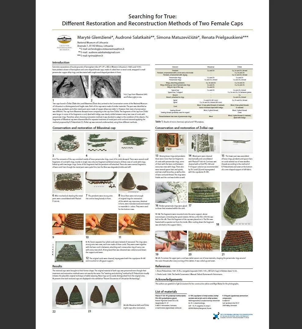 SEARCHING FOR TRUE: DIFFERENT RESTORATION AND RECONSTRUCTION METHODS OF TWO FEMALE CAPS
