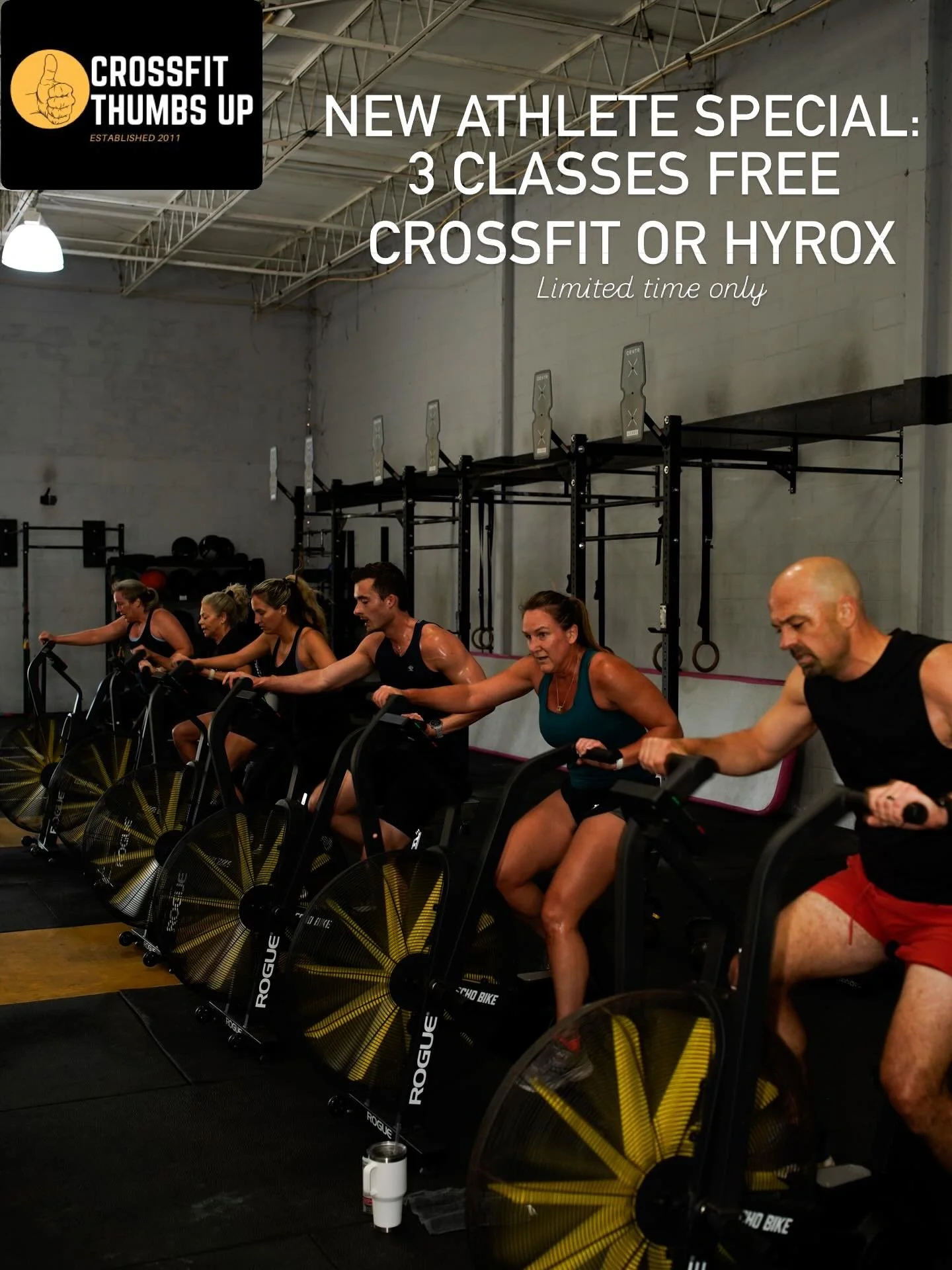 Stop wasting time on workouts that don&rsquo;t push you.

At CrossFit Thumbs Up, every class is coached, intentional, and built to get results&mdash;without the overcrowded chaos.

Now you can try it for yourself 👇
Get 3 classes FREE
Choose CrossFit
