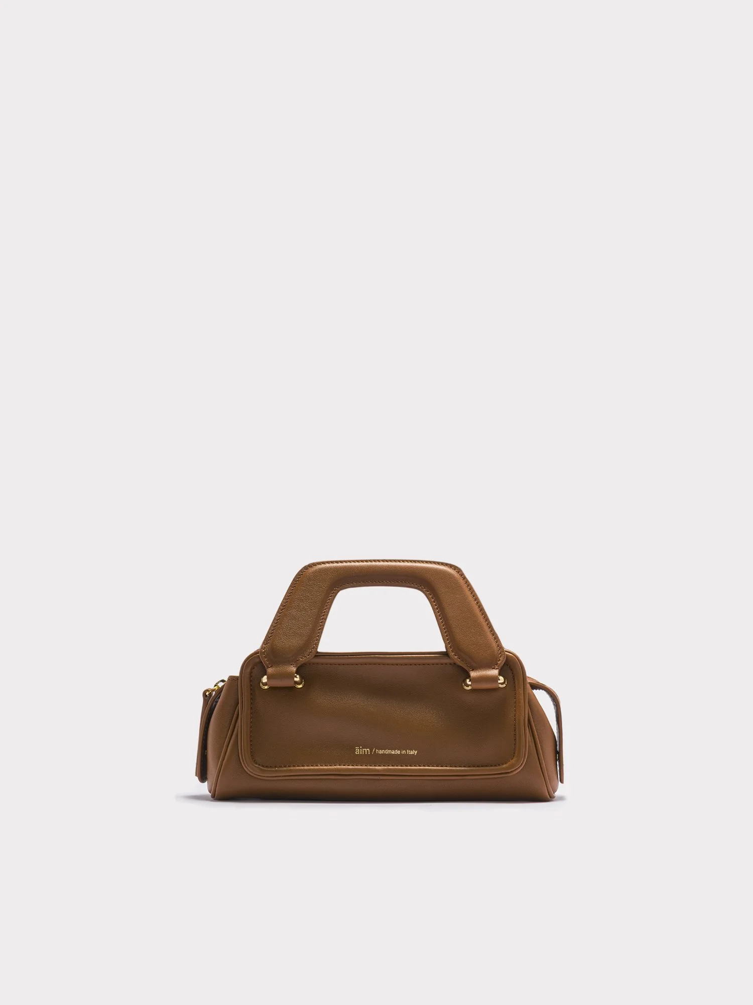 美品】aim MINI OLIVIA レザーハンドバッグ エイム 2WAY ショルダー 