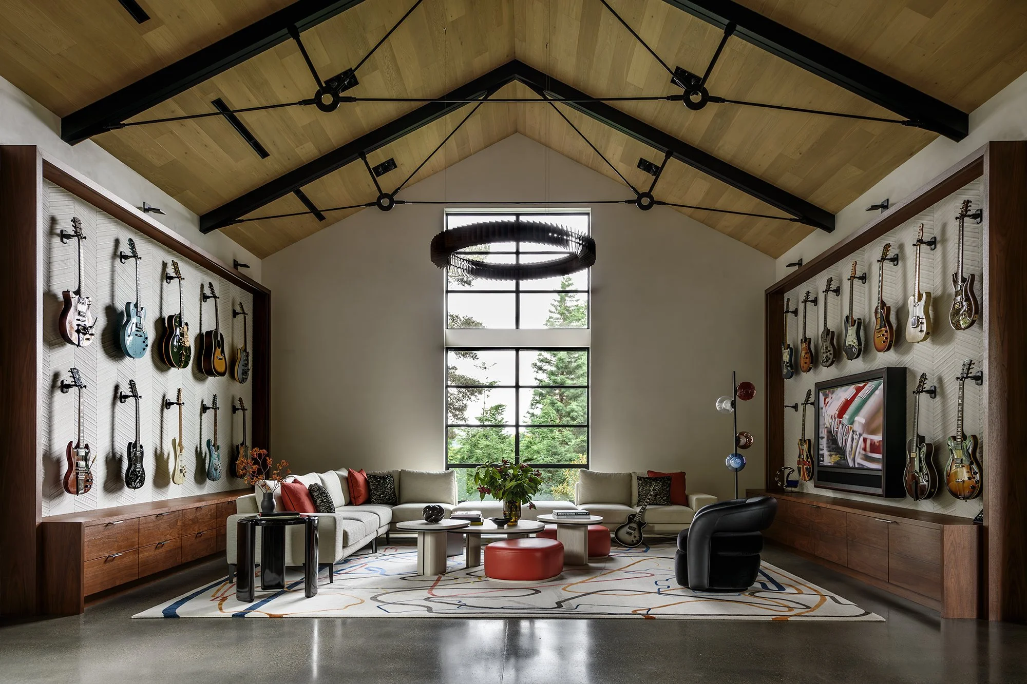 Patrick Byrne Architects, Garage Pavilion-custom residential-unique spaces-ferrari-custom wine enclosure-glass flooring-car lift-guitar display-15.jpg