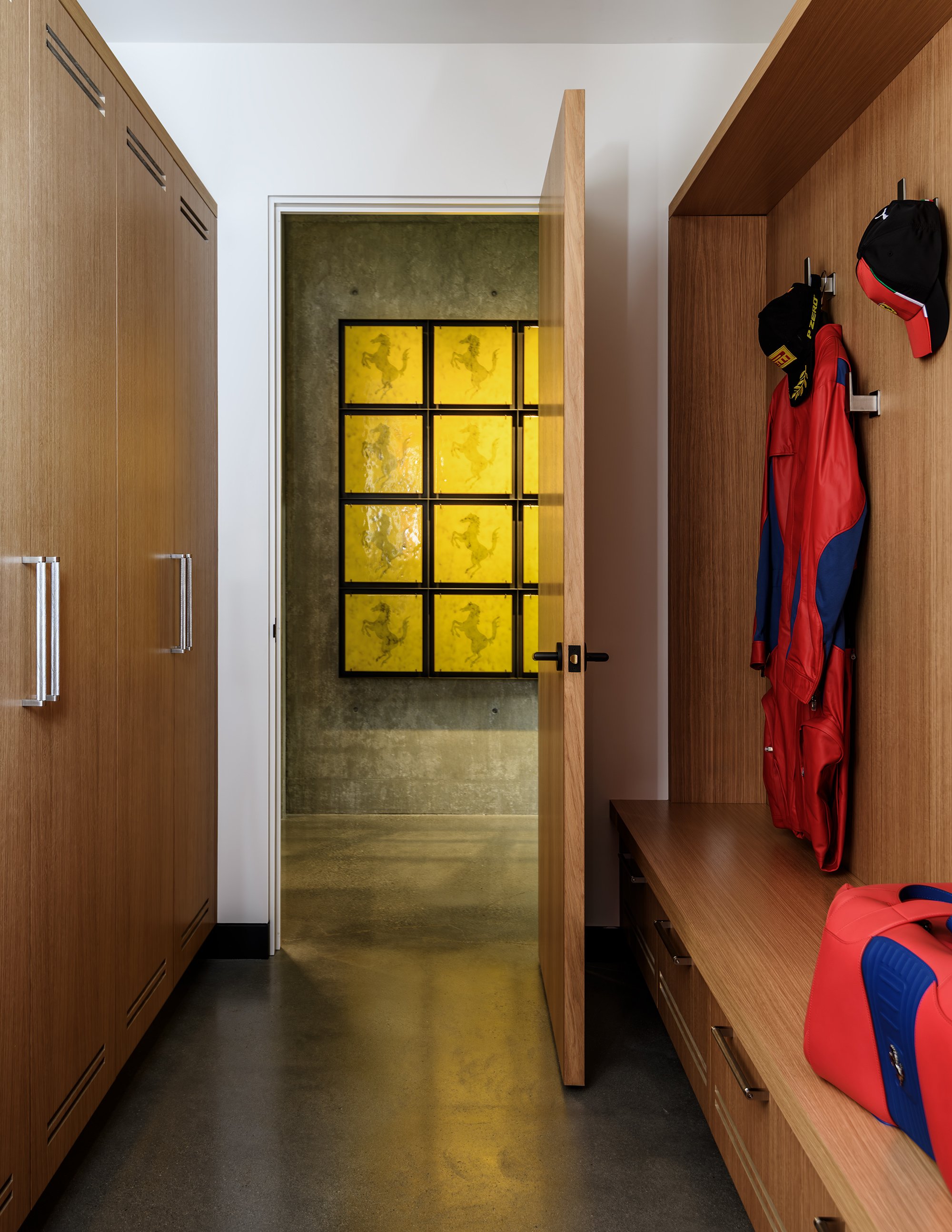 Patrick Byrne Architects, Garage Pavilion-custom residential-unique spaces-ferrari-custom wine enclosure-glass flooring-car lift-guitar display-28.jpg