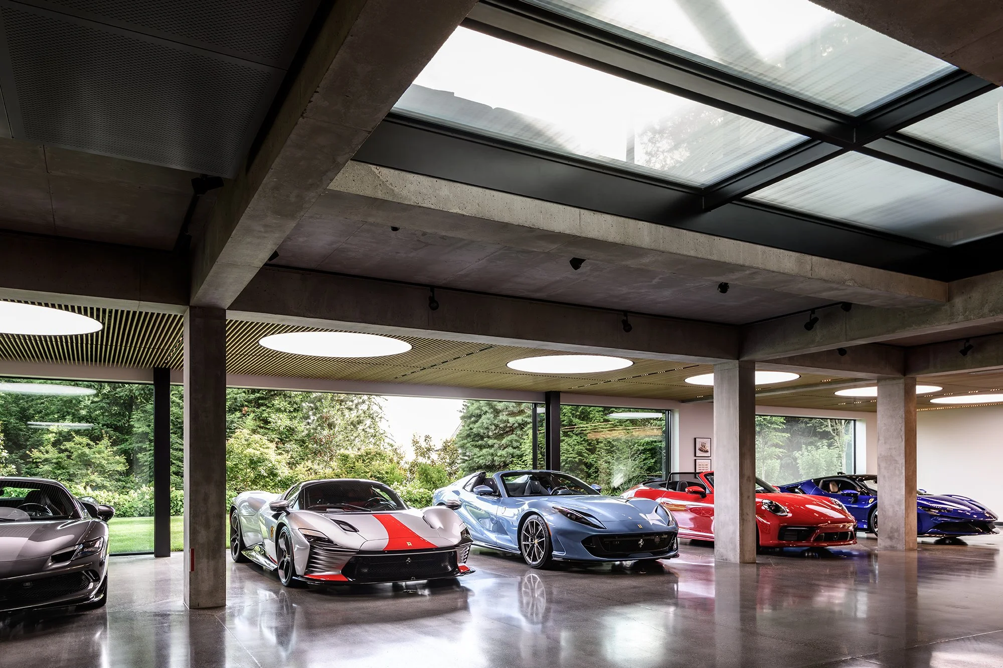 Patrick Byrne Architects, Garage Pavilion-custom residential-unique spaces-ferrari-custom wine enclosure-glass flooring-car lift-guitar display-32.jpg
