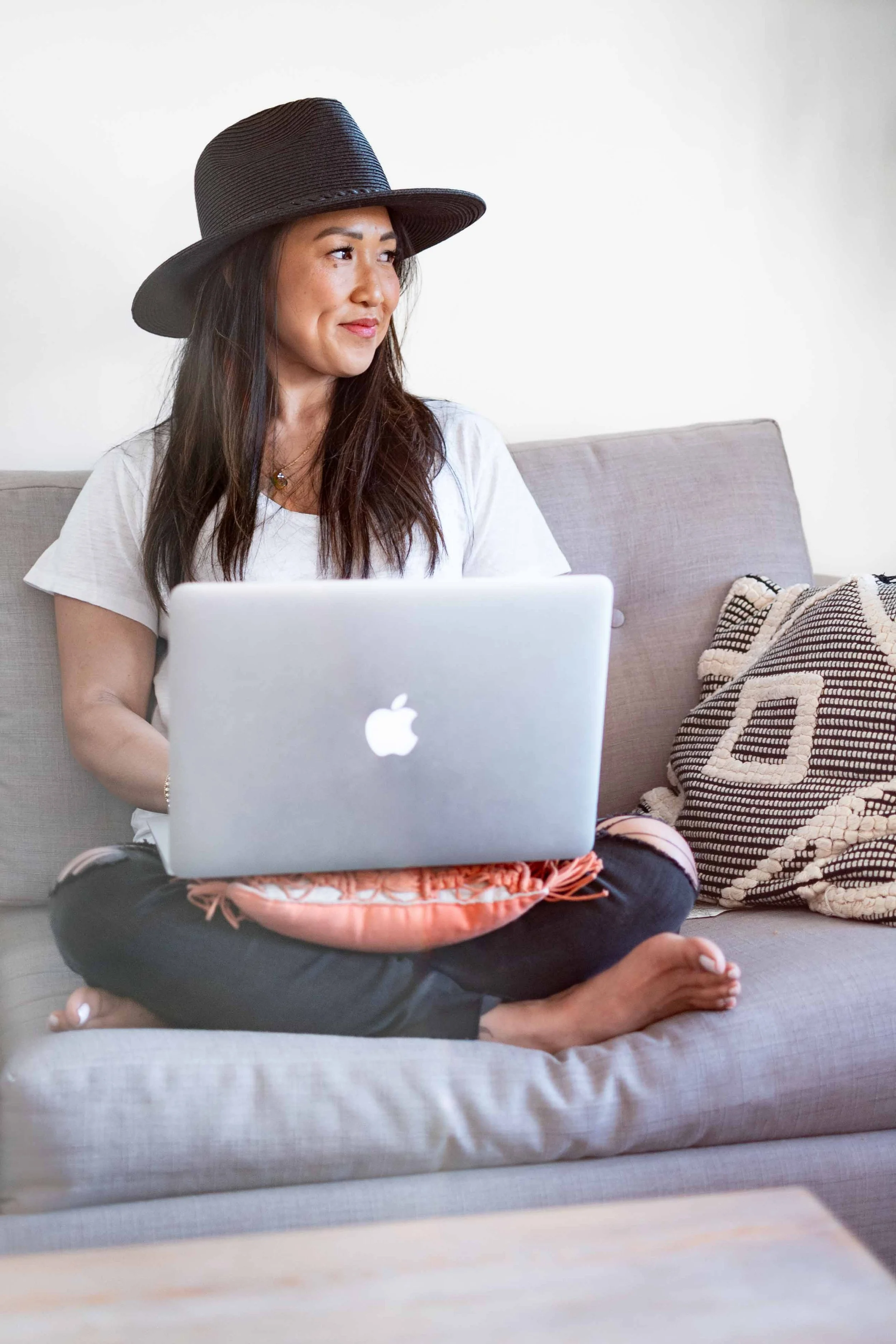 Photograph of a creative female entrepreneur working – strategic personal branding photography in Grand Rapids, Michigan.