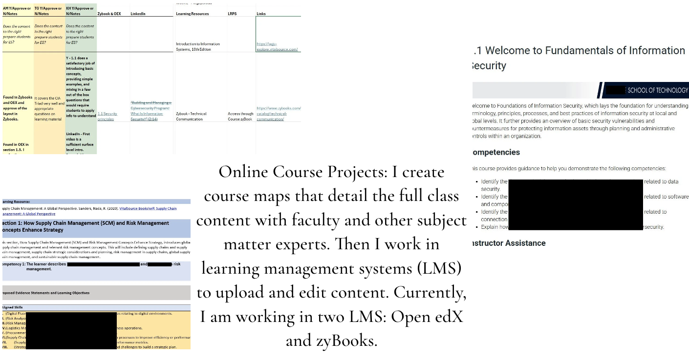 Mapping and Building in Learning Management Systems