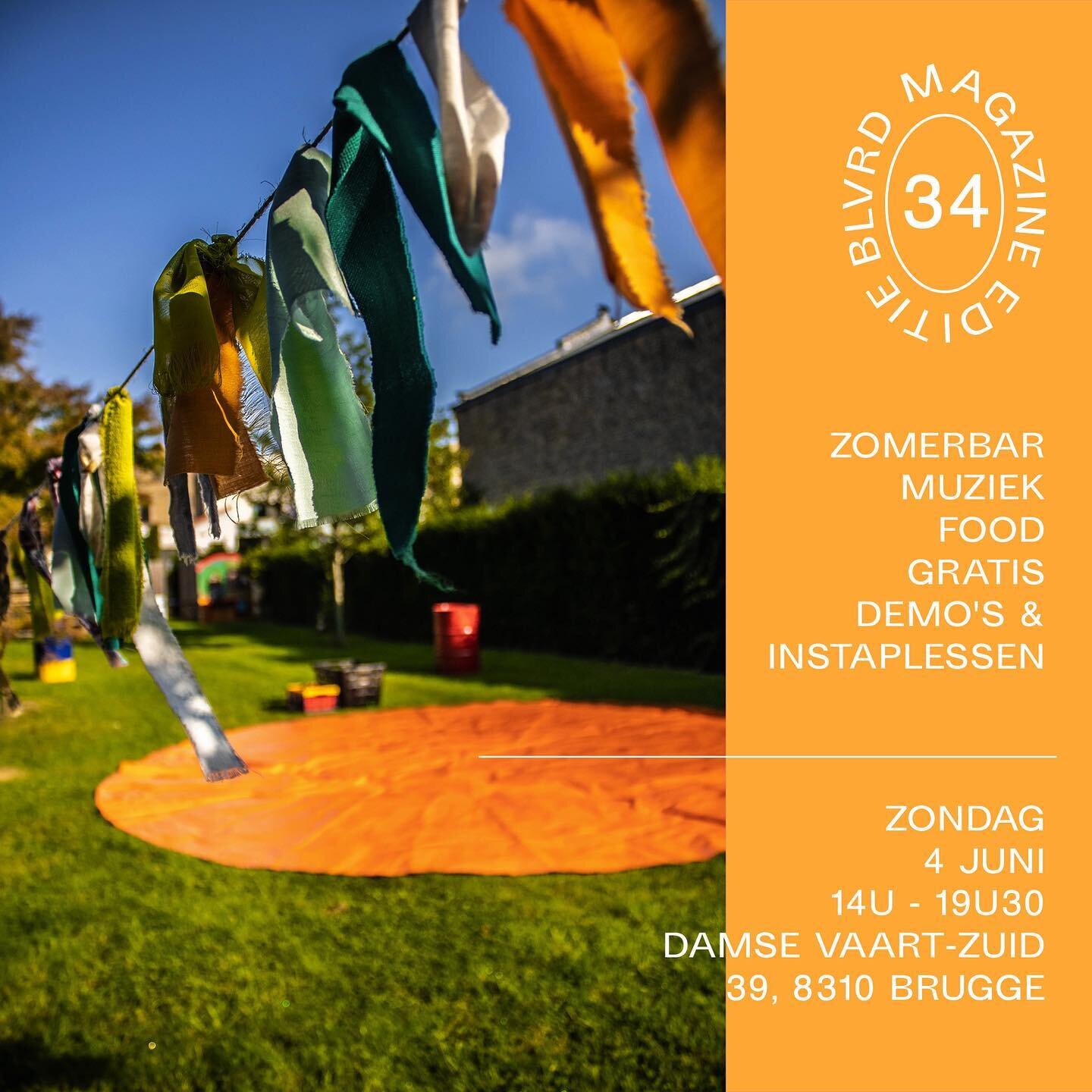 Met BLVRD34 starten we de zomer OFFICIEEL! Je vindt ons in de tuin van @circusatelierwoesh tijdens hun opendeurweekend! Zomerbar, pizza&rsquo;s, muziek en gratis demo&rsquo;s en instaplessen (ook voor +18-ers!)