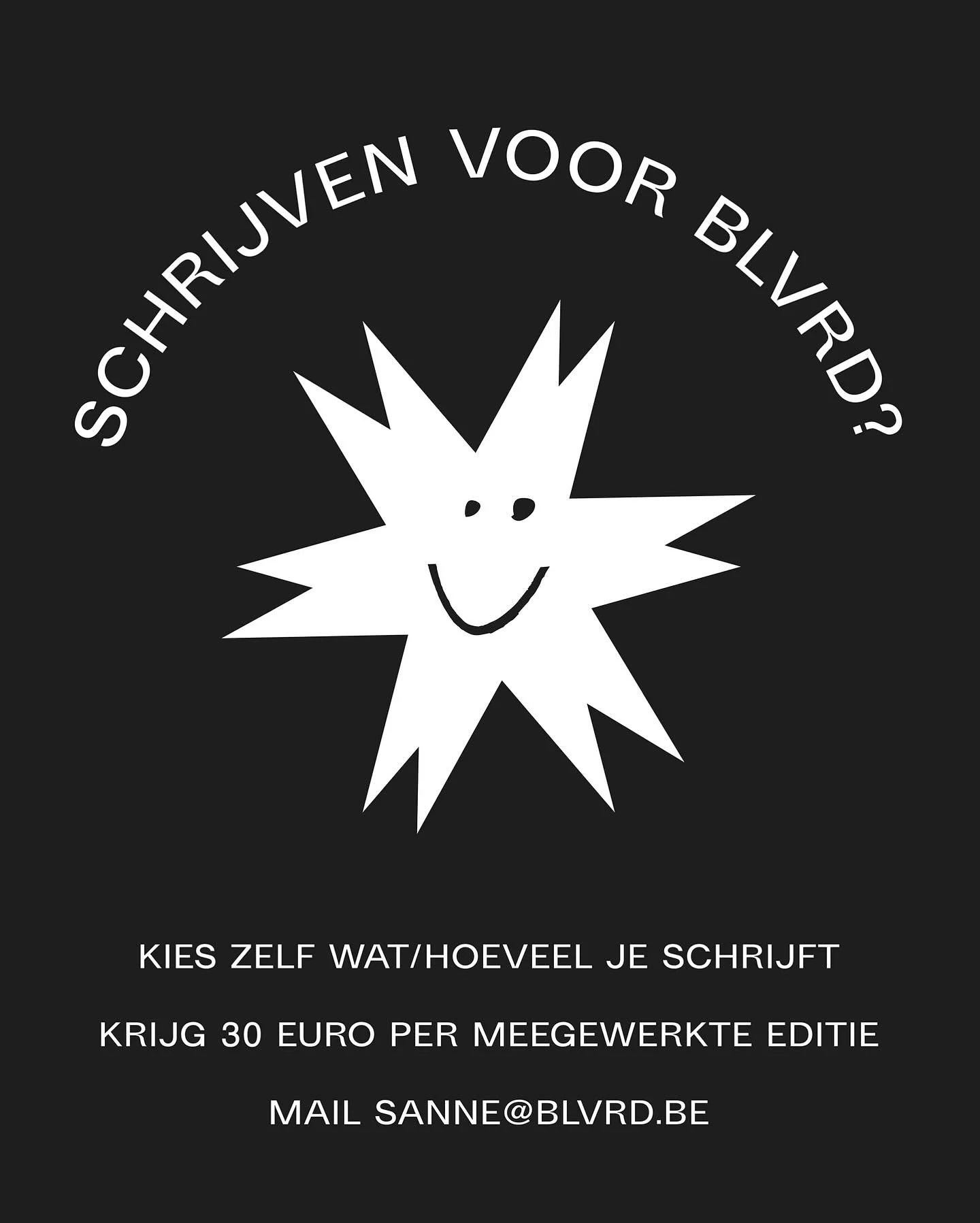 🖊️ BLVRD zoekt! 🖊️