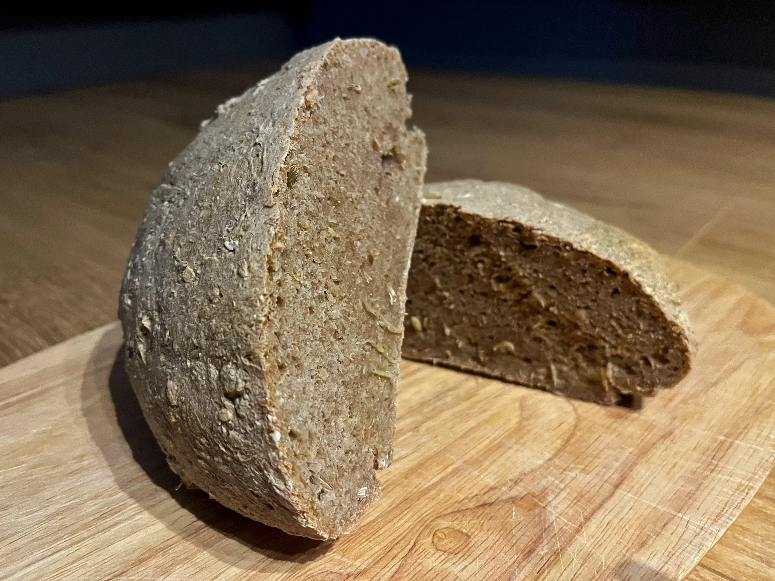Wholemeal Sourdough Bread With Fennel