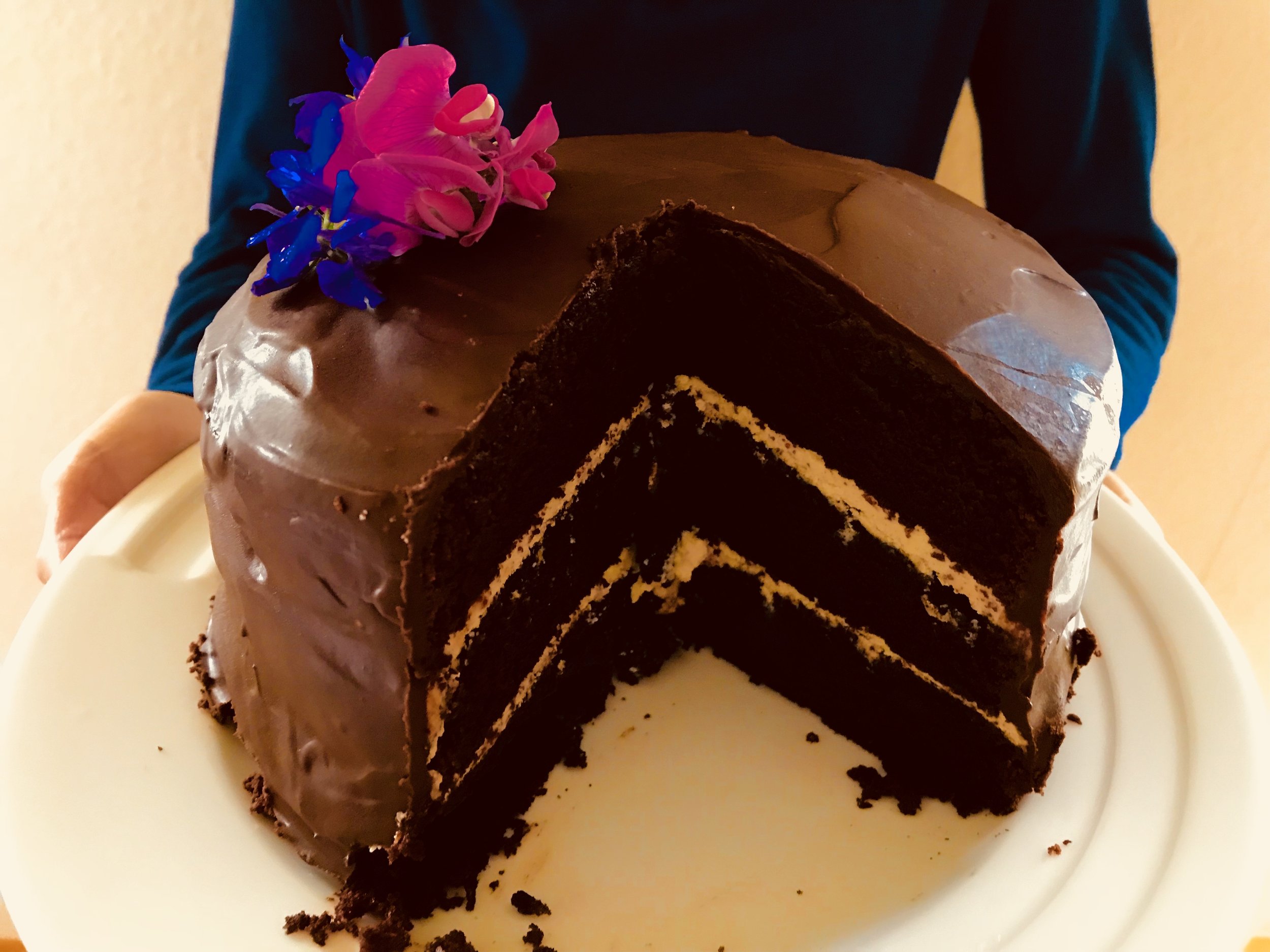 Whisky Chocolate Layer Cake