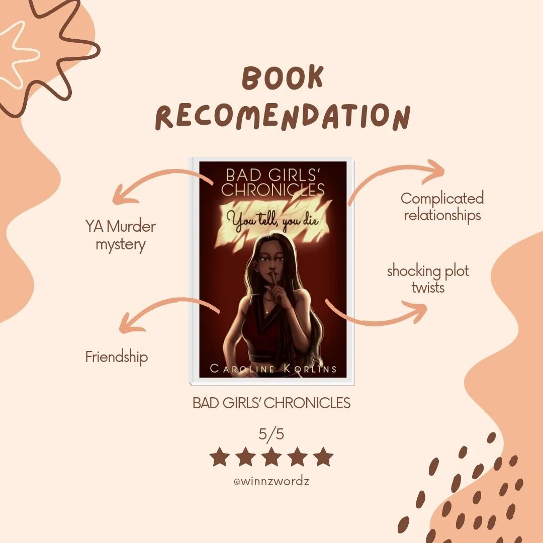 If you like reading an unputdownable murder mystery novel with shocking plot twists, don't miss Bad Girls' Chronicles by Author Caroline Korlins. Please check the linked highlight to get the book on Amazon. 

#indiebookrecommendations #indiebookrevie