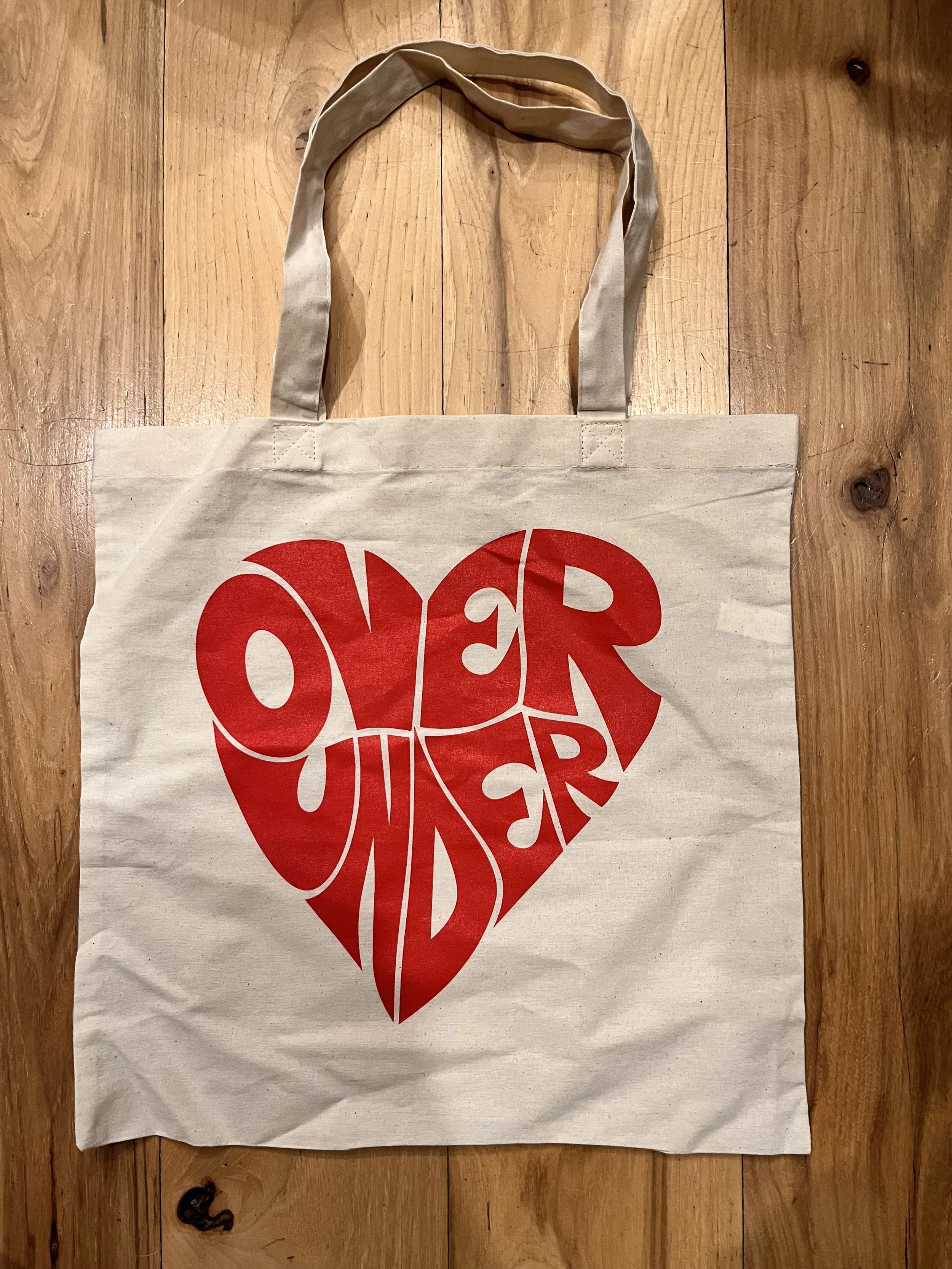 Over Under Heart - Tote Bag