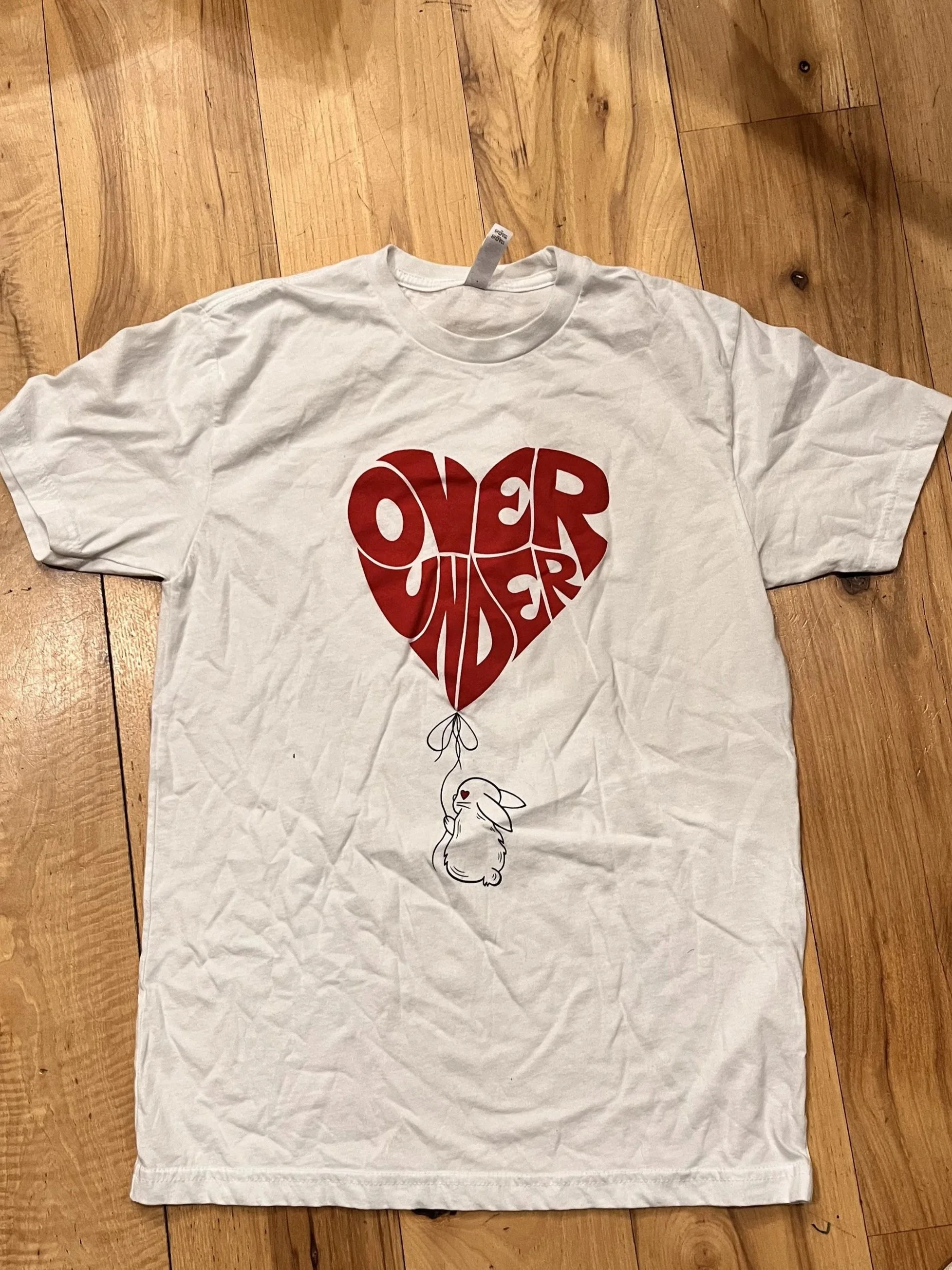 Over Under Heart - White Tee
