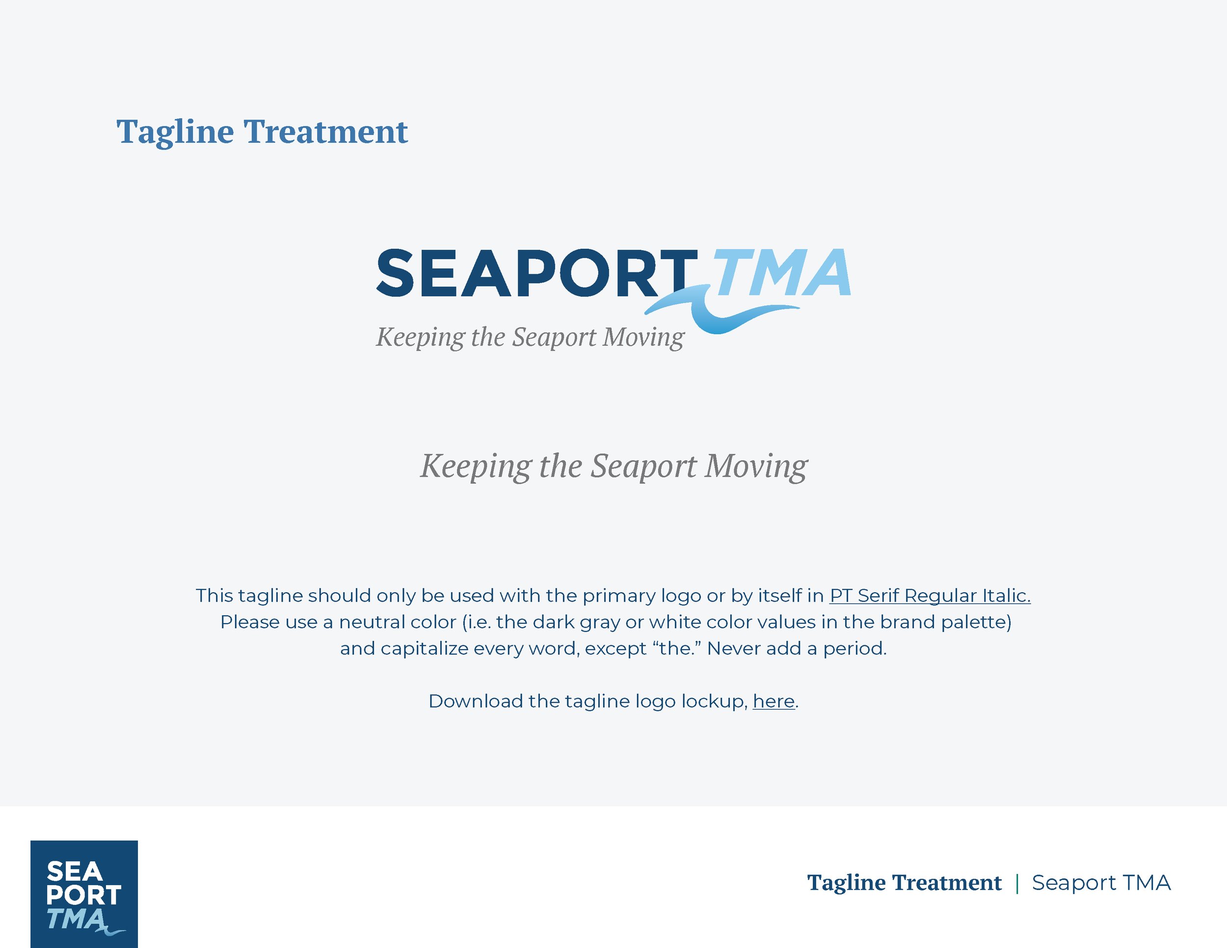 Seaport Transportation Management Tagline Treatment