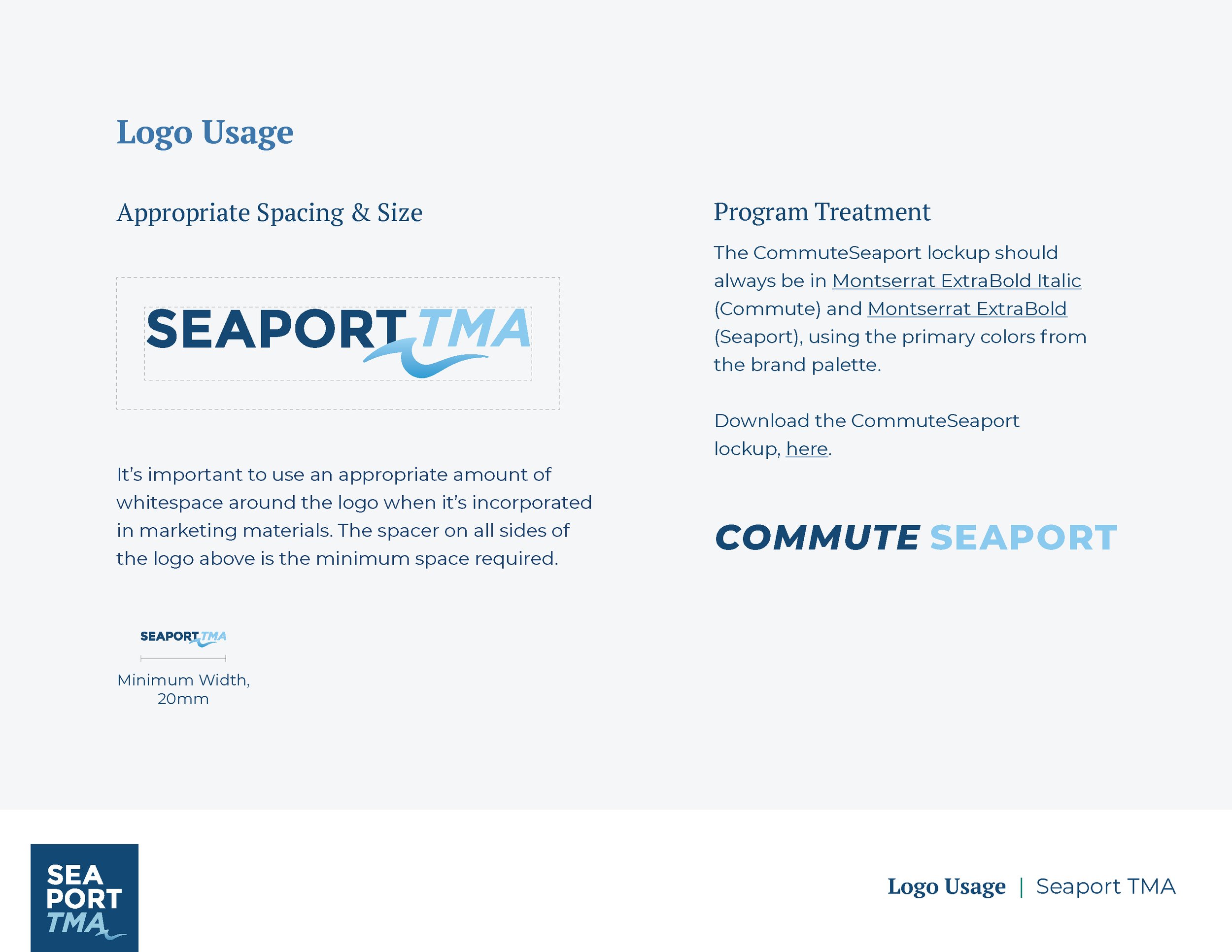 Seaport Transportation Management Logo Usage