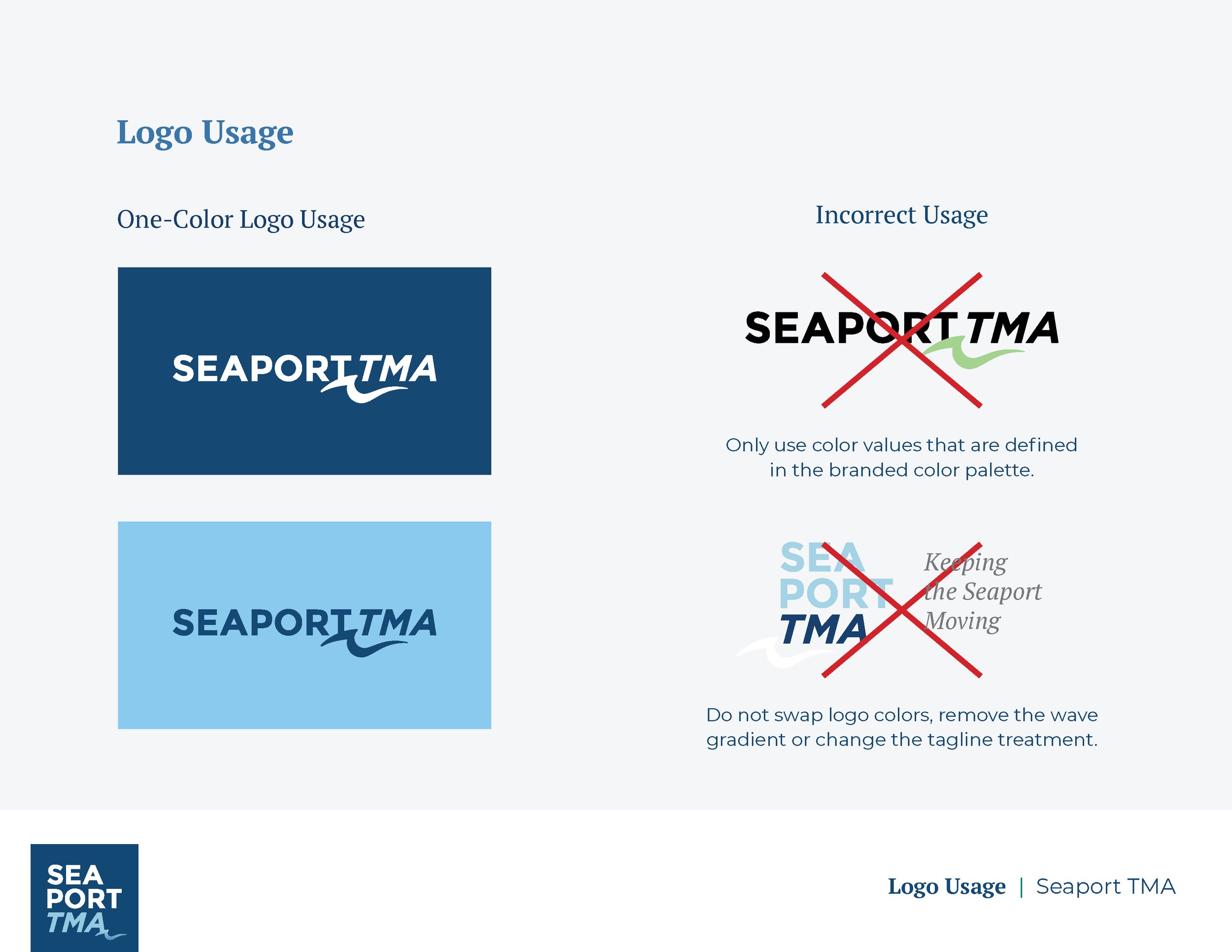 Seaport Transportation Management Logo Usage