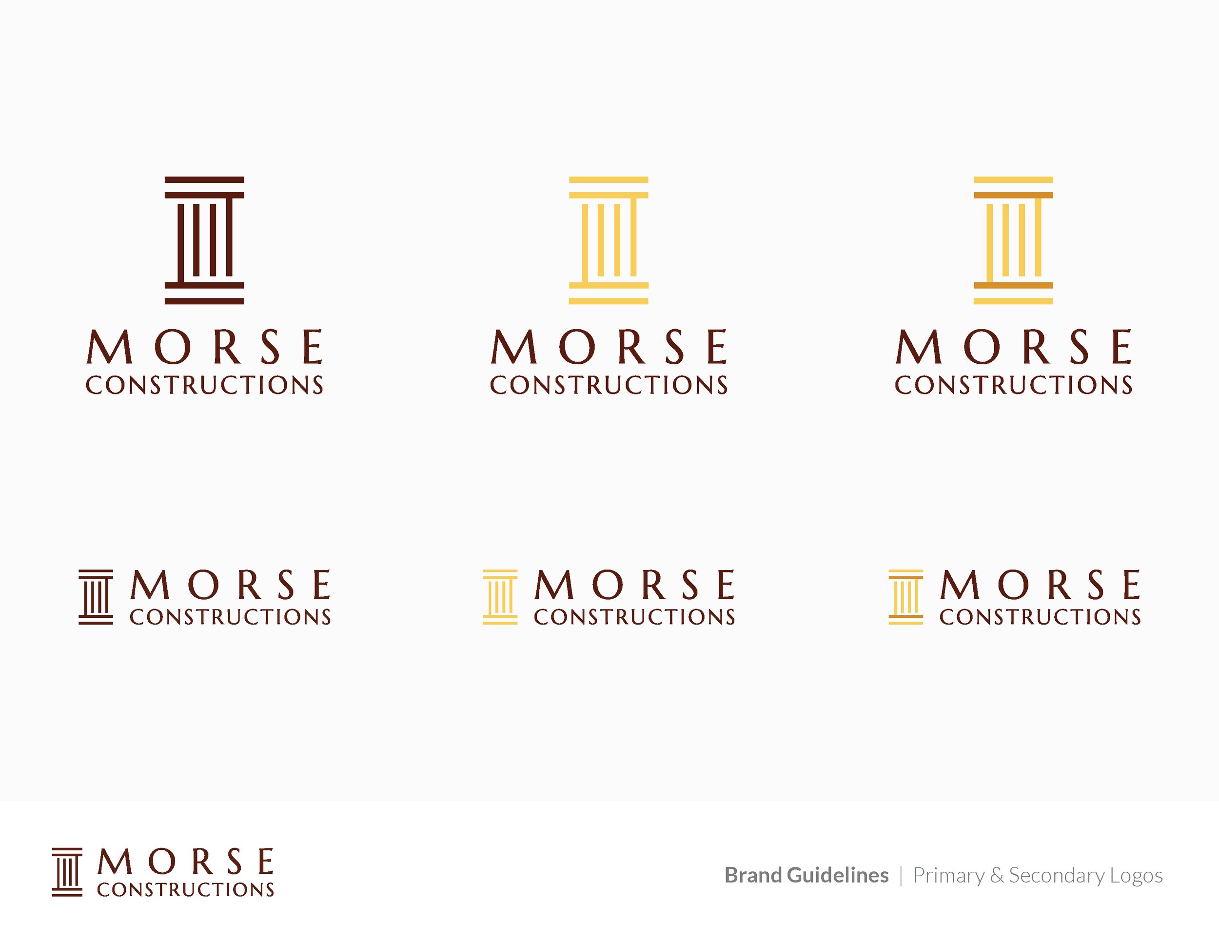 Morse Constructions Logo Design