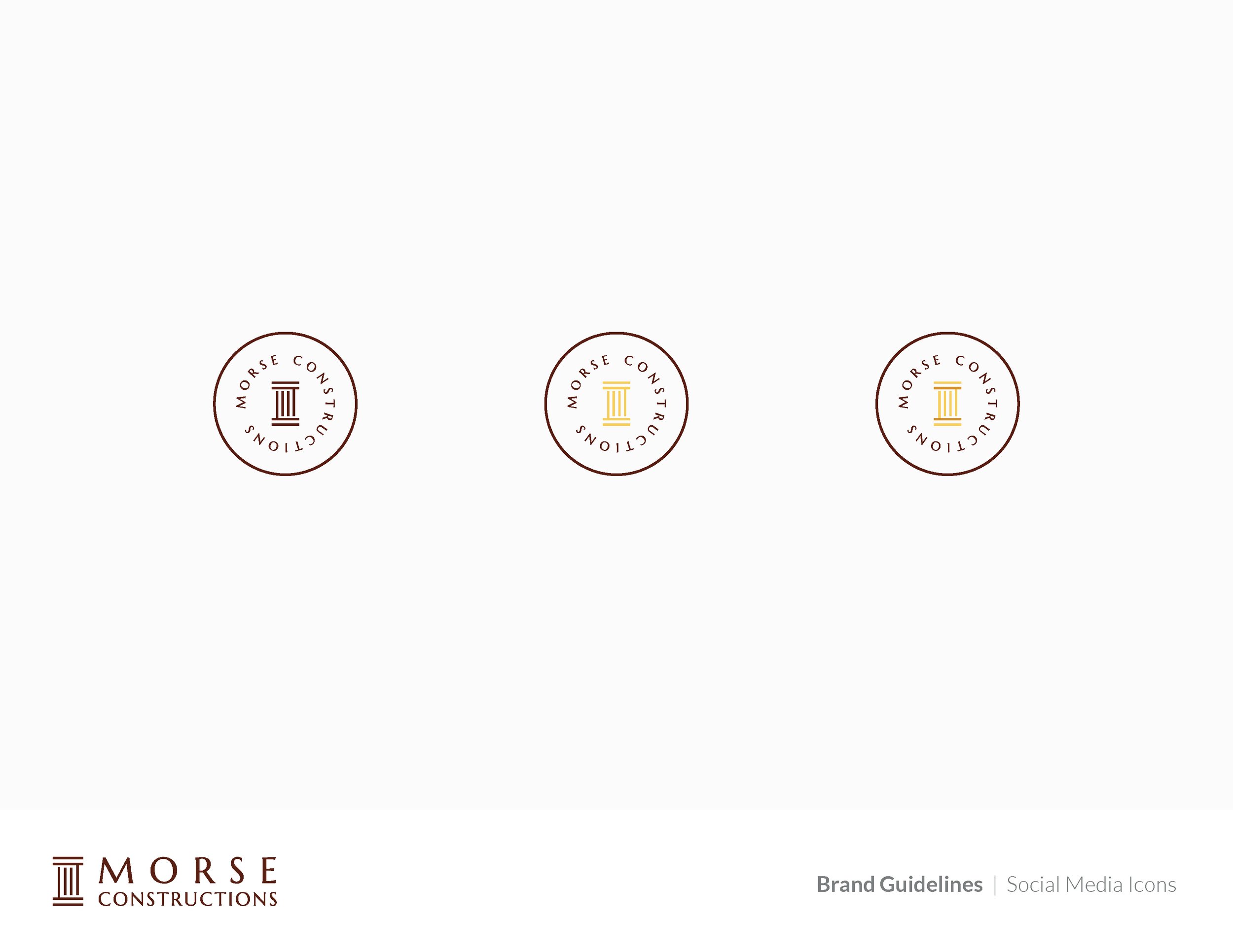 Morse Constructions Circular Logo Design