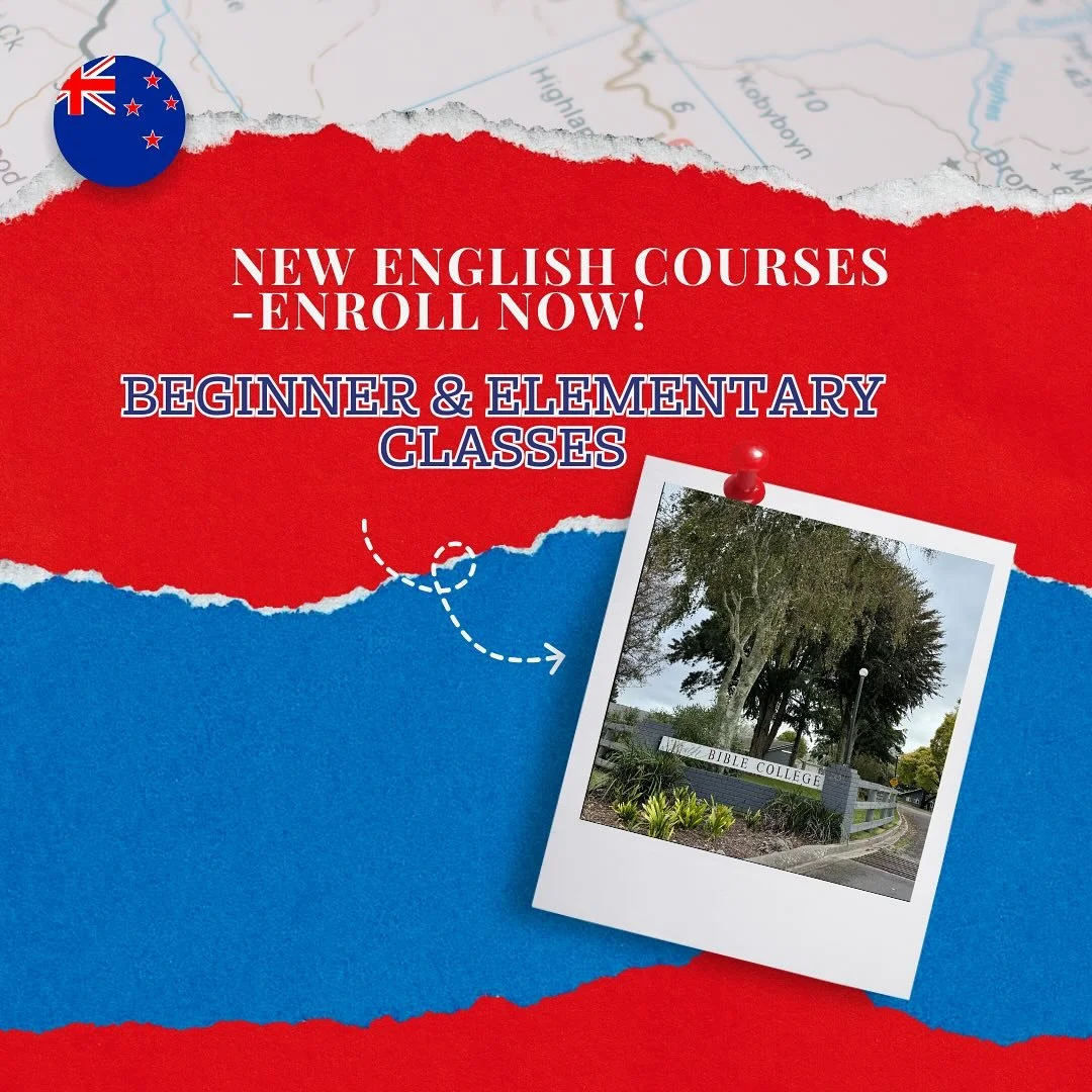 Want to improve your English in a practical and confident way?
Join our Beginner and Elementary English Courses at Faith Bible College in Tauranga!
With small classes, hands-on learning, and a supportive teacher to guide you every step of the way.
Li