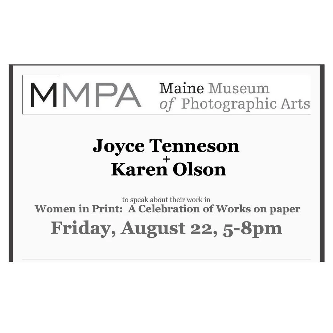 Exciting news! I will be speaking at the Maine Museum of Photographic Arts this coming Friday/ August 22, 5-8pm along with Joyce Tenneson. We will be talking about our work, our process, the impetus, influences and what&rsquo;s next in our image maki
