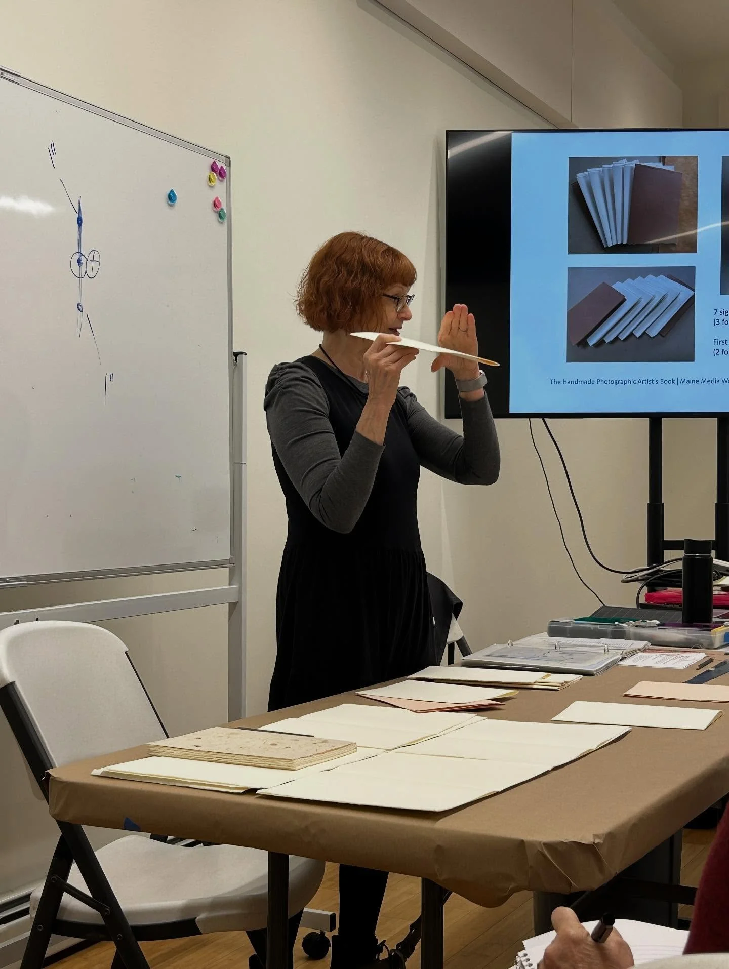 It certainly has been an exciting week so far! In class with @susankaegrant @mainemedia for The Handmade Artist Book workshop. Susan is an incredible wealth of knowledge and an amazing and inspiring instructor. 

I am all in and soaking up as much as