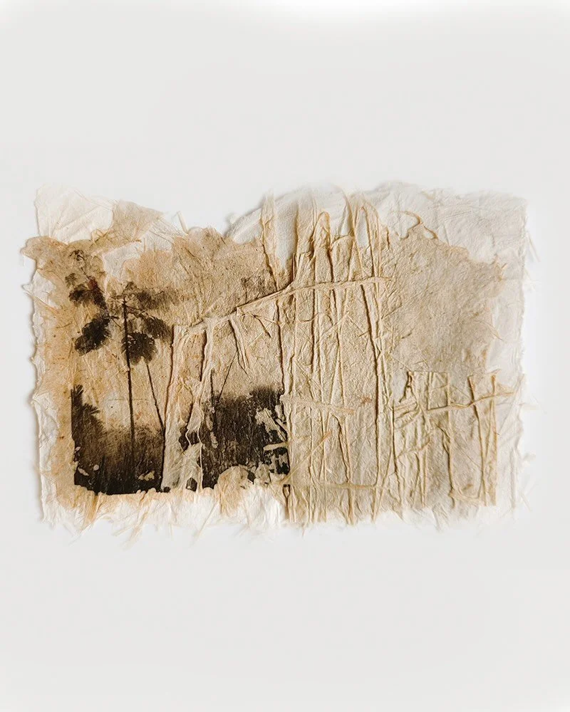 This little post card was sent all the way to Germany to become a part of The International Association of Hand Papermakers and Paper Artists permanent, Ruby Jubilee collection.  Starting with Art Centre Silkeborg Bad in Denmark, the exhibition will 