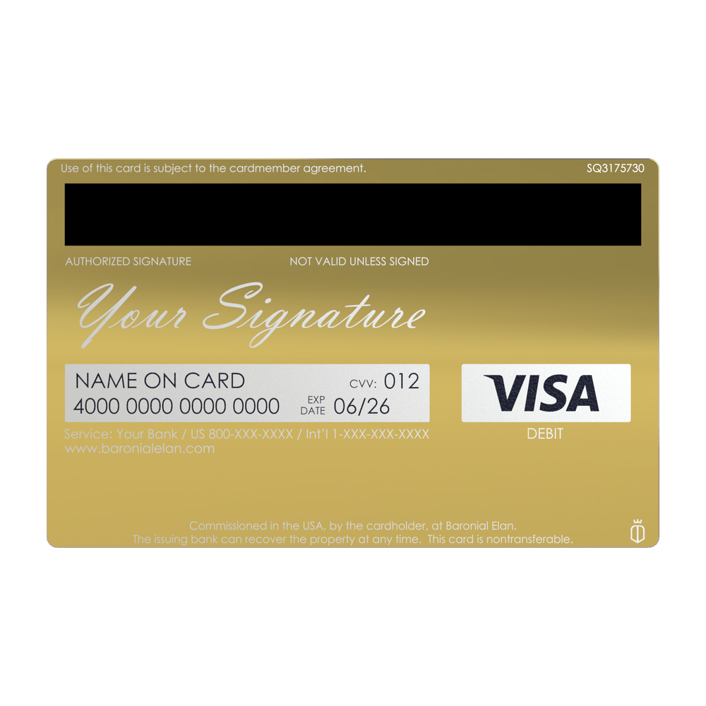 Versace Ella Metal Credit Card - Precisto