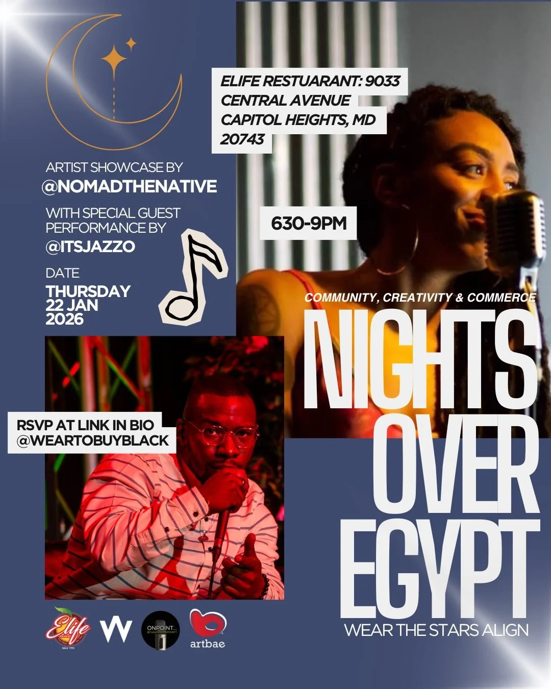 curating more life and more events this year. Happily sharing my art and whatever platform I get with the ppl around me! Catch me and @itsjazzo at Nights Over Egypt (1.22.26). The link is in my bio if you like planning ahead, but also just pull tf up