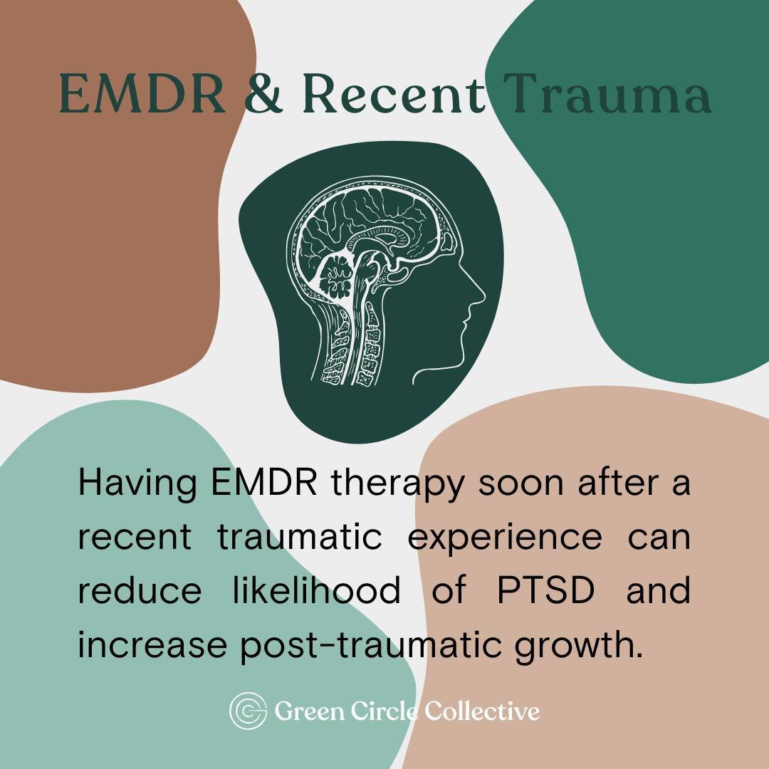 Did you know that it takes the brain a few months for a traumatic event to get &quot;&quot;stuck&quot;&quot; in your memory? 

Getting EMDR therapy soon after a traumatic event can reduce the intensity of traumatic symptoms like depression, anxiety, 
