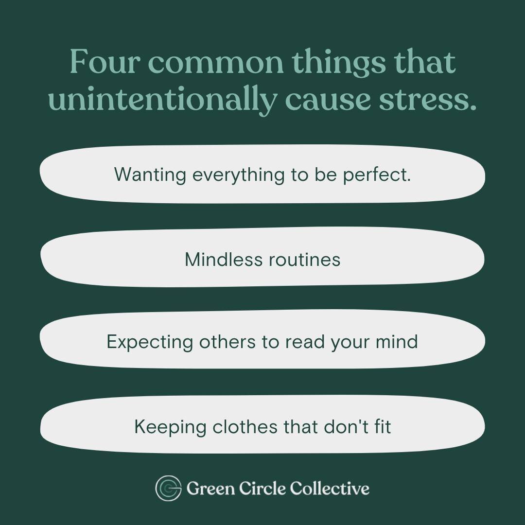 4 things you do that unintentionally add stress to your life.

Stress is inevitable, but you might be adding stress to your life without even knowing it. Here are four ways that I see clients adding unnecessary stress to their lives.

1. Perfectionis