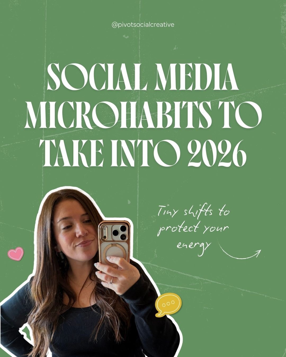 If you&rsquo;re an entrepreneur who wants to change your relationship with Instagram in the new year (without abandoning it completely) these tiny habits are a great place to start.💘

Scroll through and let me know which you think would make the big