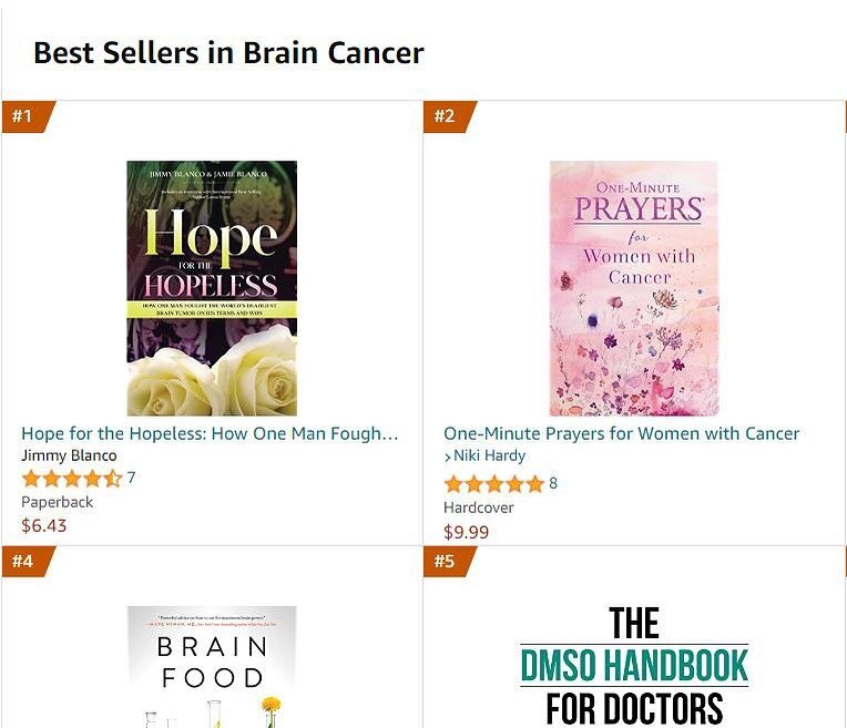 #1 #bestseller in #braincancer on Amazon right now!

Get your copy of Hope for the Hopeless before our #VirtualBookSigning on January 27, 12pm EST on Instagram Live

#gliblastoma #gbm #braintumor #bookstagram #authorsofinstagram #naturopathicmedicine