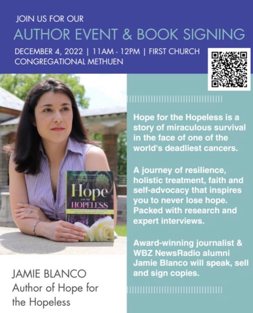 🚨NEW AUTHOR EVENT &amp; BOOK SIGNING🚨
&lsquo;Holistic Cancer Healing and Faith&rsquo;
If you are in New England please join me! I&rsquo;ll be talking about my father&rsquo;s extraordinary 8 year survival with the world&rsquo;s deadliest #braintumor