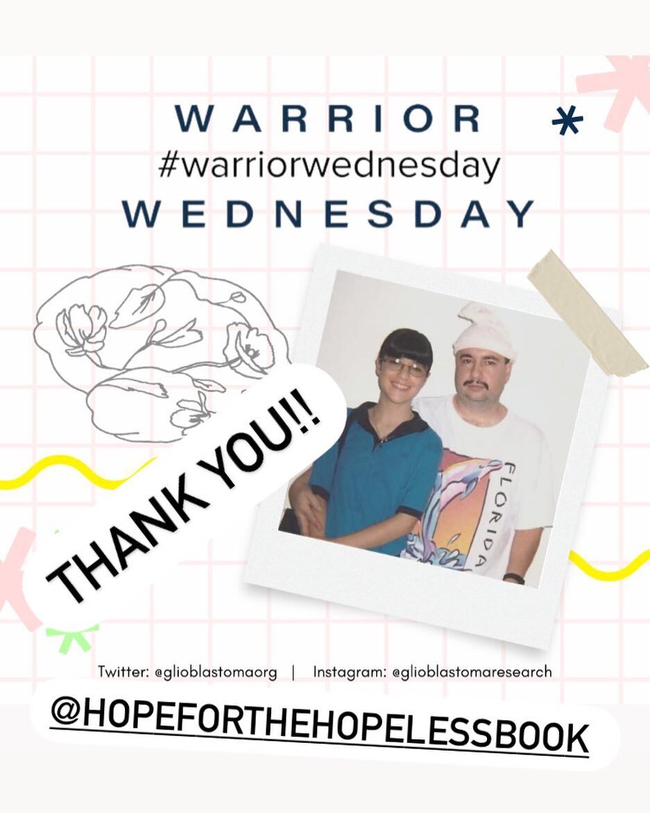 Honored to have been featured on @glioblastomaresearch Organization&rsquo;s #WARRIORWEDNESDAY : Your story with #glioblastoma.

Read more about my father Jimmy Blanco&rsquo;s remarkable #remission and #holistic #cancer fighting journey here: instagra