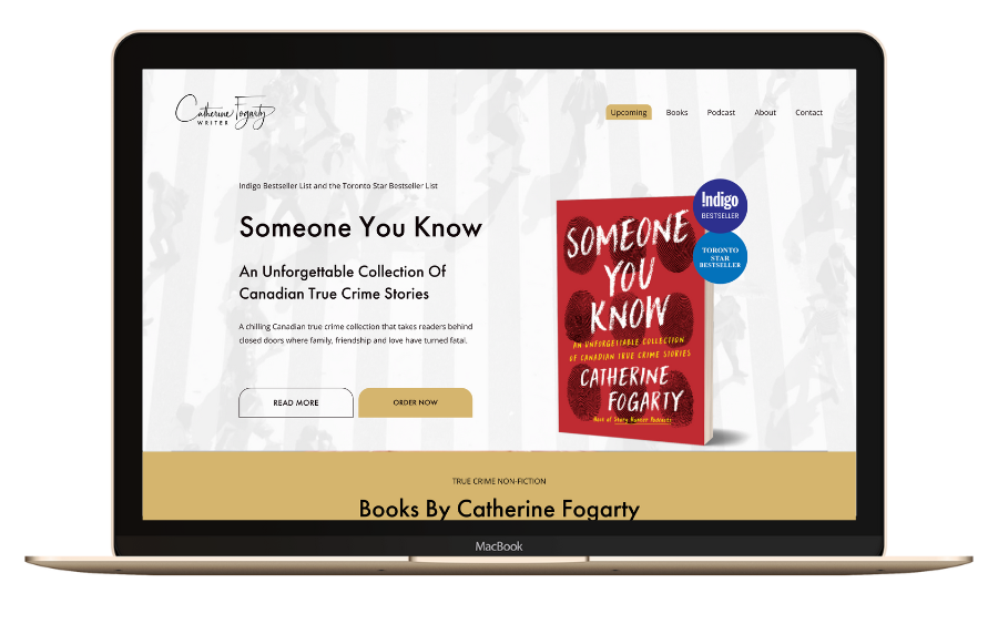 Website landing page of true crime author Catherine Fogarty.png
