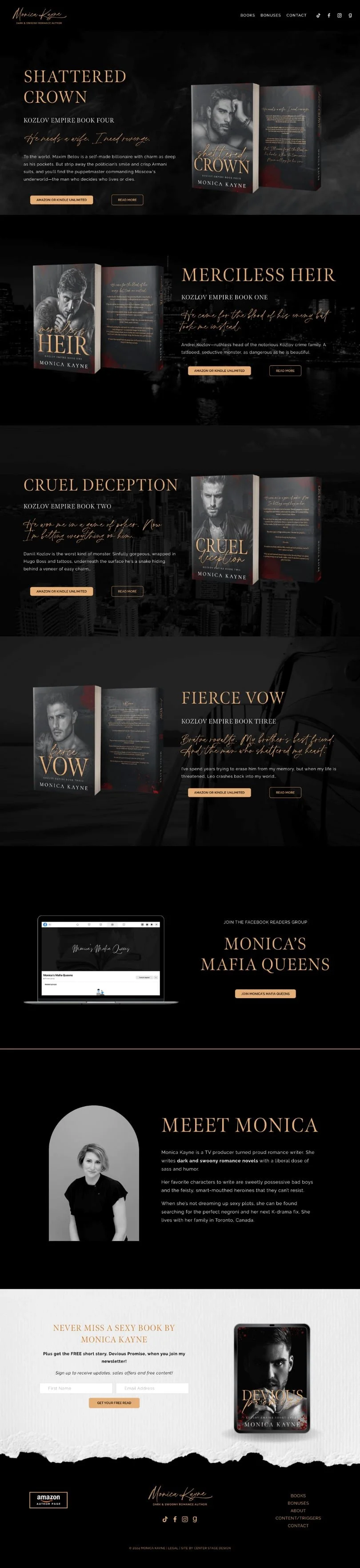 Monica Kayne, Author