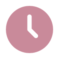 Pink clock icon