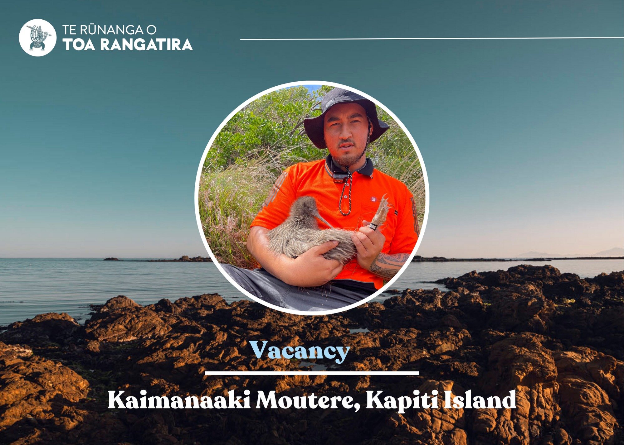TONO MAI | KAIMANAAKI MOUTERE, KAPITI ISLAND

If roaming the hills behind your whare and spending endless days near the moana scouring the rockpools for sealife was your childhood, now it's time to get paid for it. 

The Kaimanaaki Moutere, Kapiti is