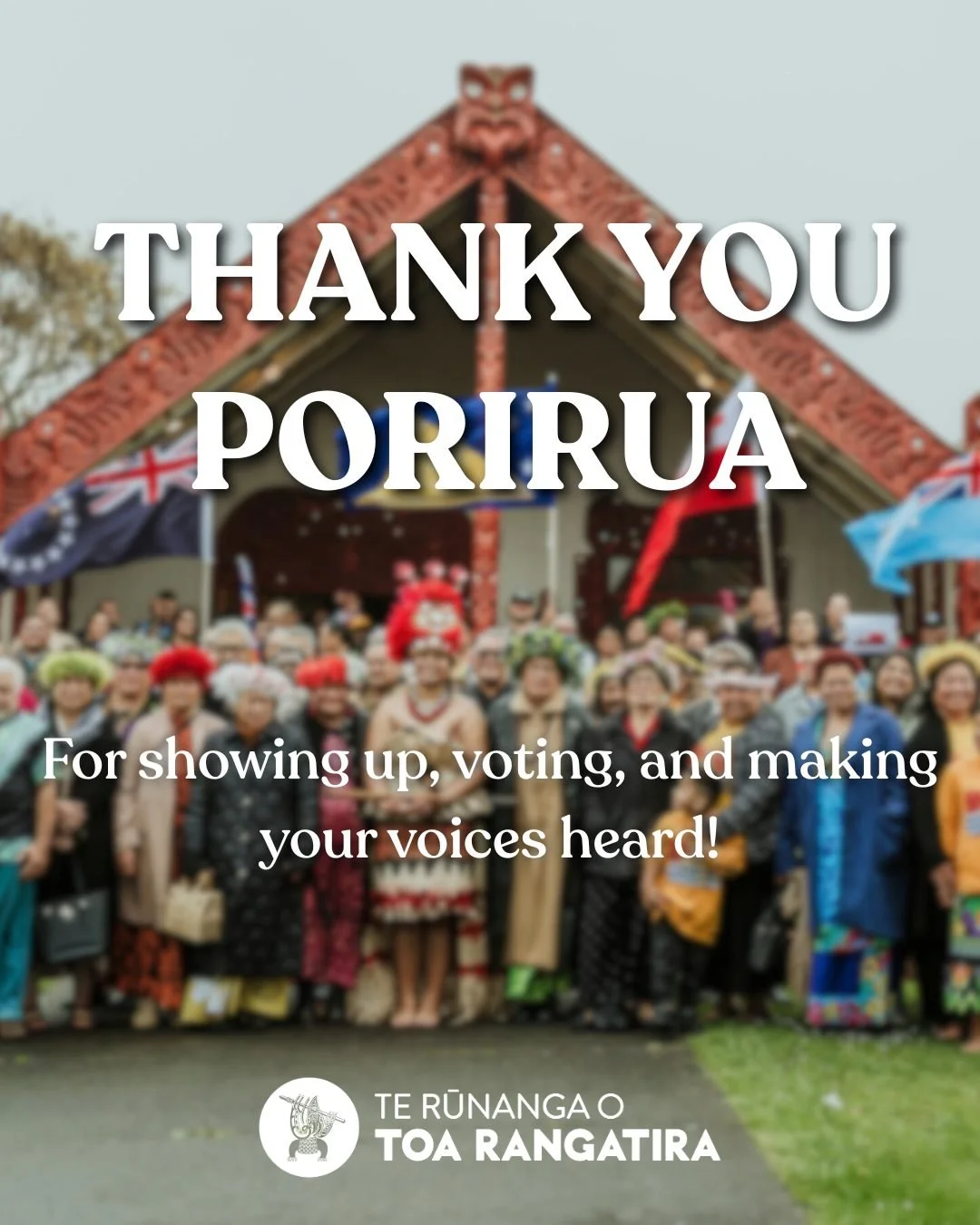 Porirua — you did it! 💛
Your voices have been heard, and Māori Wards will stay in Porirua.
Together, we’ve made a stand for representation that reflects who we are — proud, diverse, and connected. We’re also celebrating alon