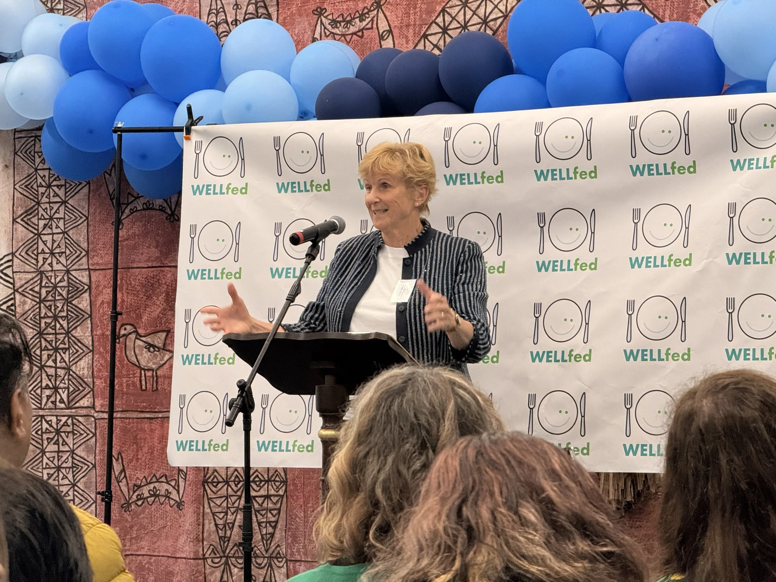 Dame Diana Crossan is a patron of WELLfed
