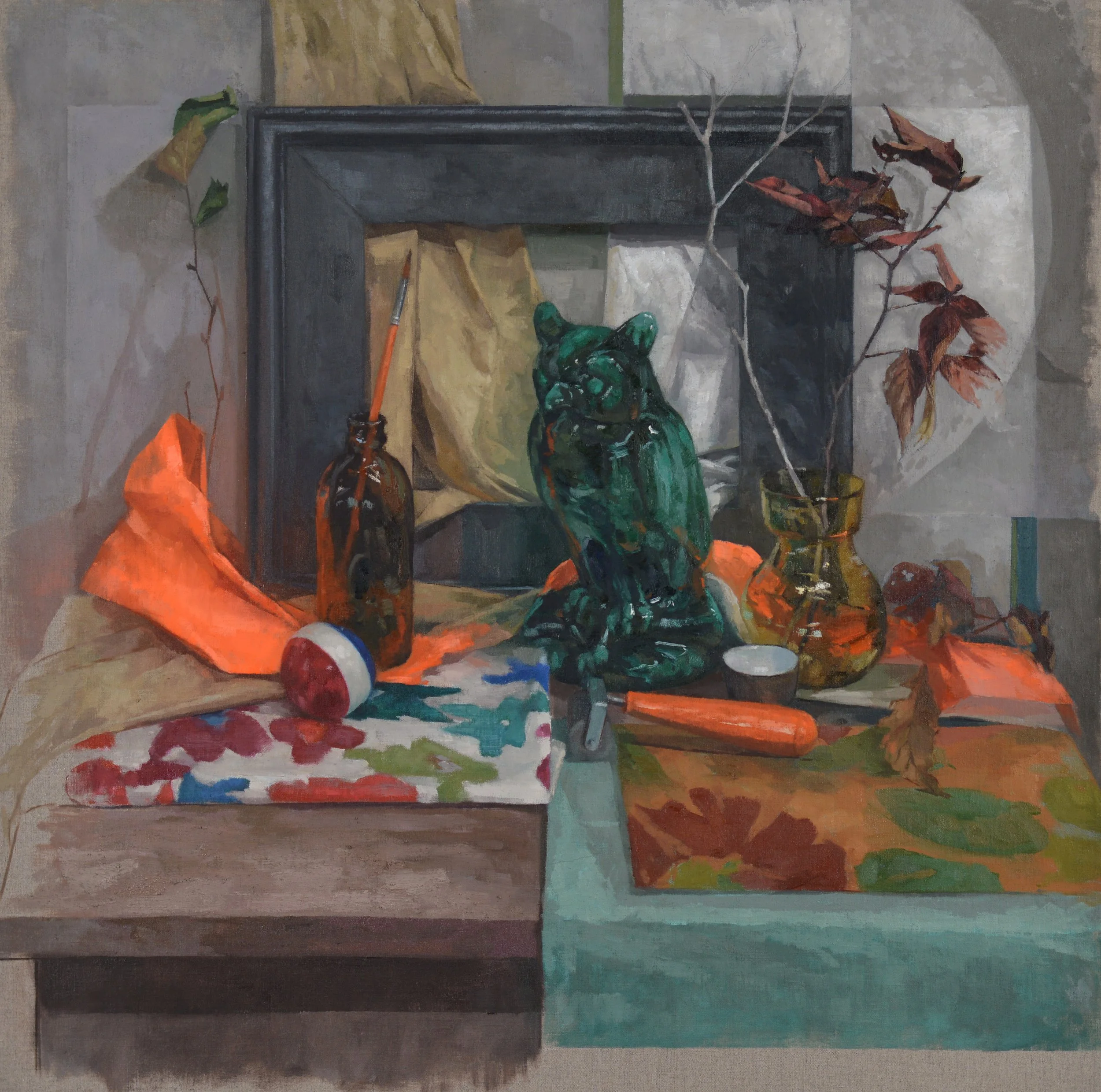 "Green Owl: Edge of Winter"